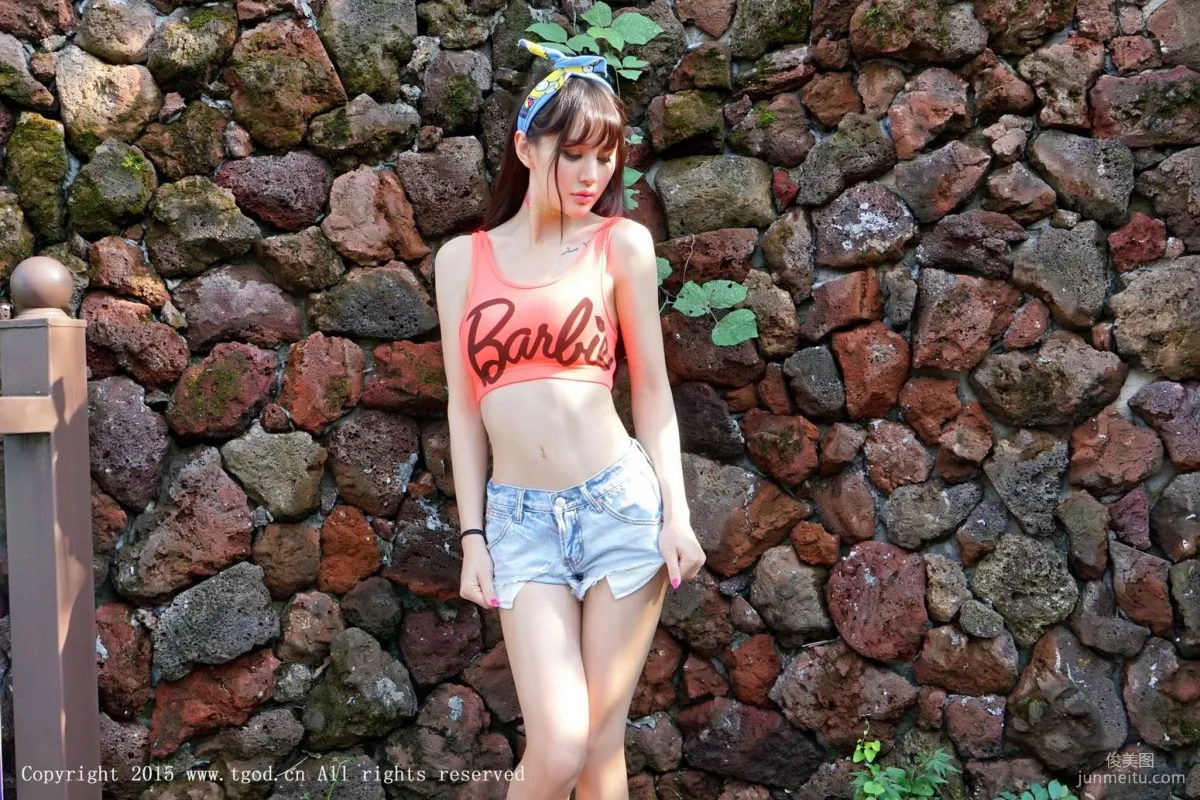 Cheryl Qingshu 'Yunman Travel Shoot' Hot Pants, Lace Series [TGOD] Photo Set photo 1