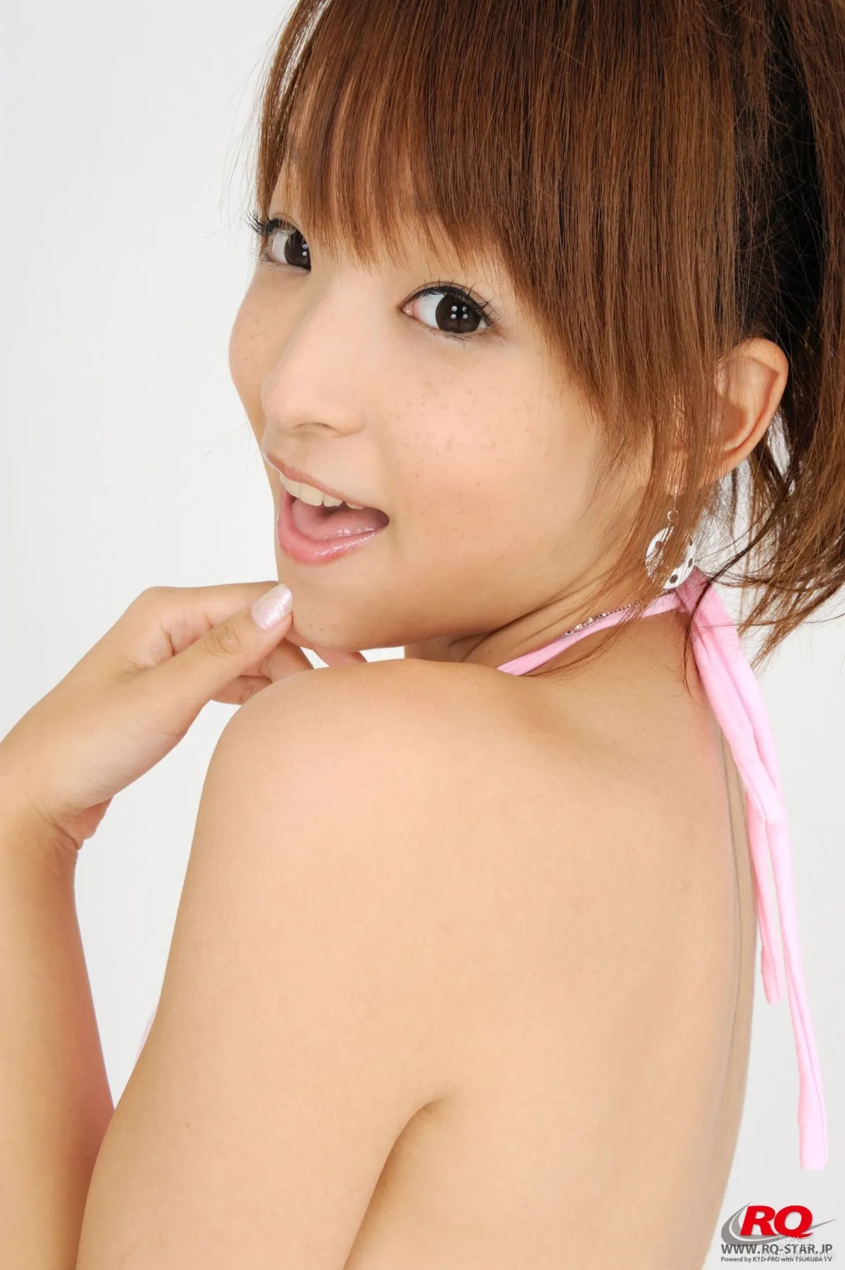 [RQ-STAR] NO.00075 Mio Aoki 青木未央 Swim Suits – White 写真集11