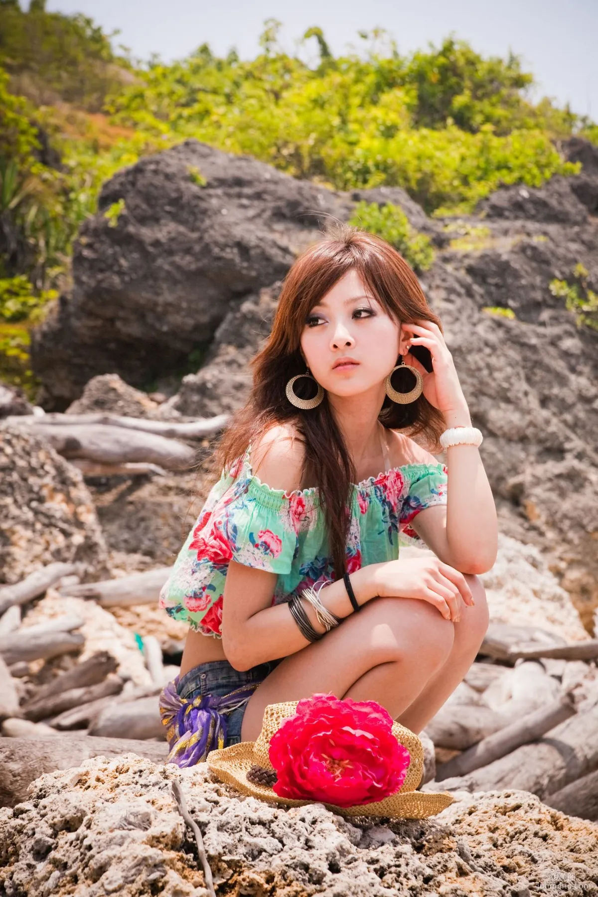 Taiwan Goddess Guozai MM, Xiaopin, Little Liuqiu Outdoor Shoot Photo Set photo 42
