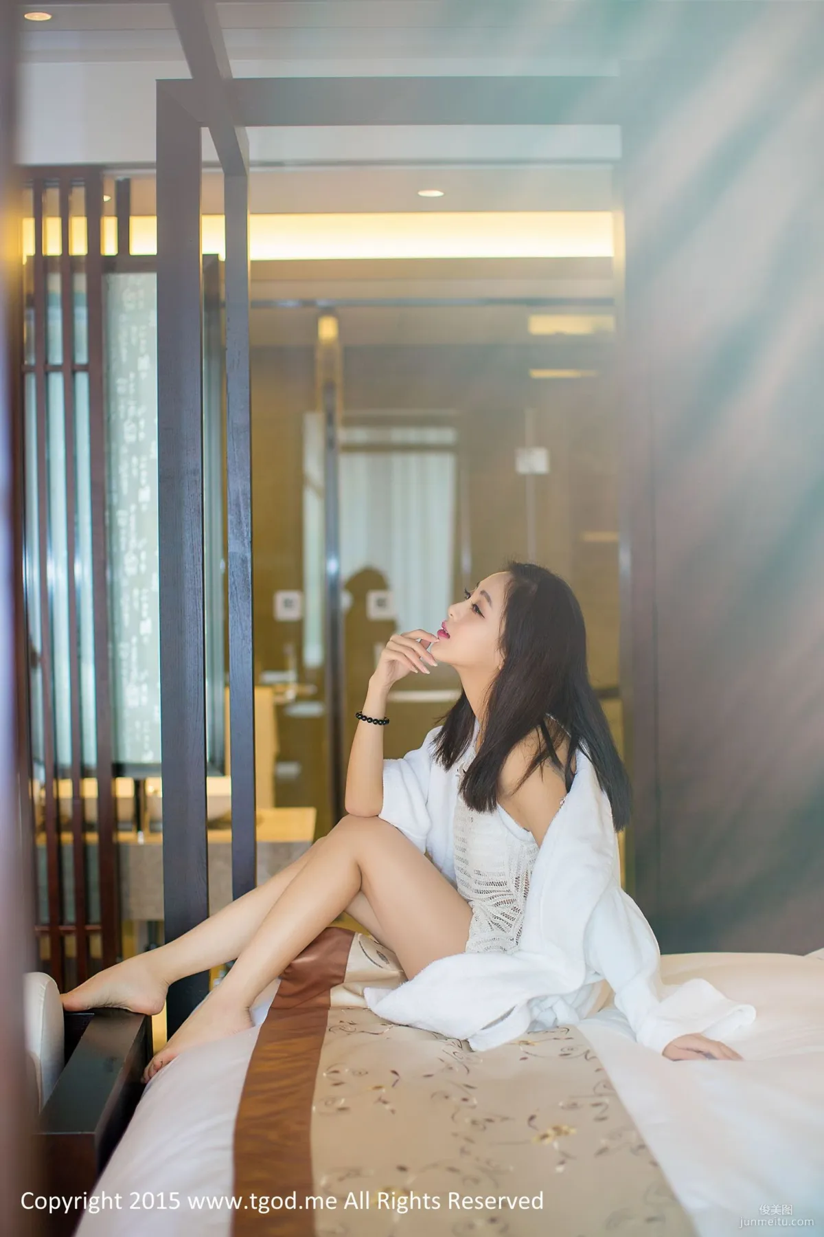 Liang Jingying, Li Ke Goddess Arrives Emeishan Hongzhushan Hot Spring Wu Meiniang Legend [TGOD] Photo Set photo 21