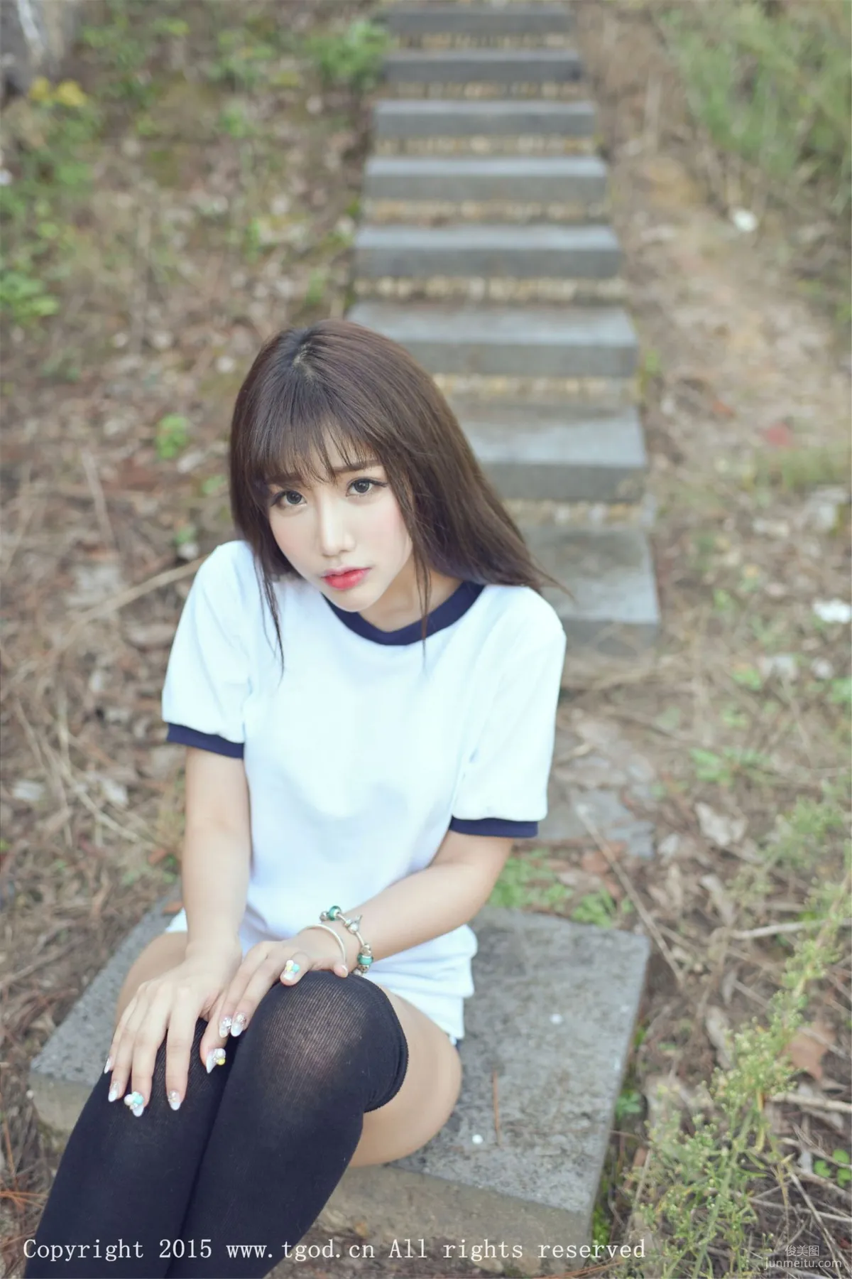 Akiki Zhu Ruomu, Yunman Travel Shoot, Gymnastics Suit and School Swimsuit Series [TGOD] Photo Set photo 32