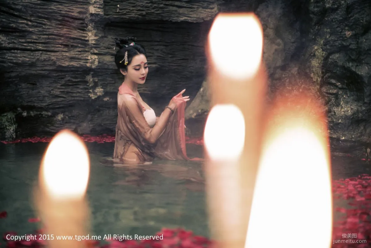 Liang Jingying, Li Ke Goddess Arrives Emeishan Hongzhushan Hot Spring Wu Meiniang Legend [TGOD] Photo Set photo 51