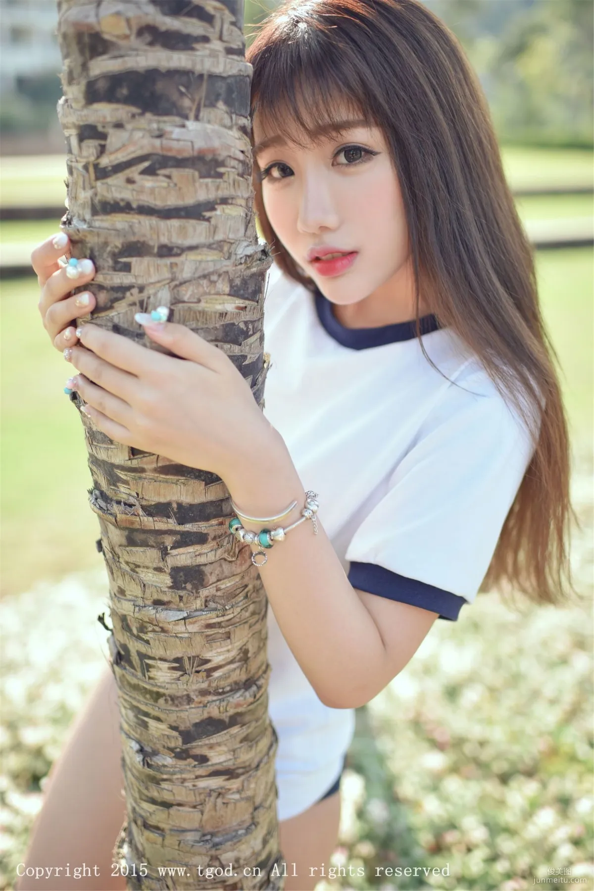 Akiki Zhu Ruomu, Yunman Travel Shoot, Gymnastics Suit and School Swimsuit Series [TGOD] Photo Set photo 11