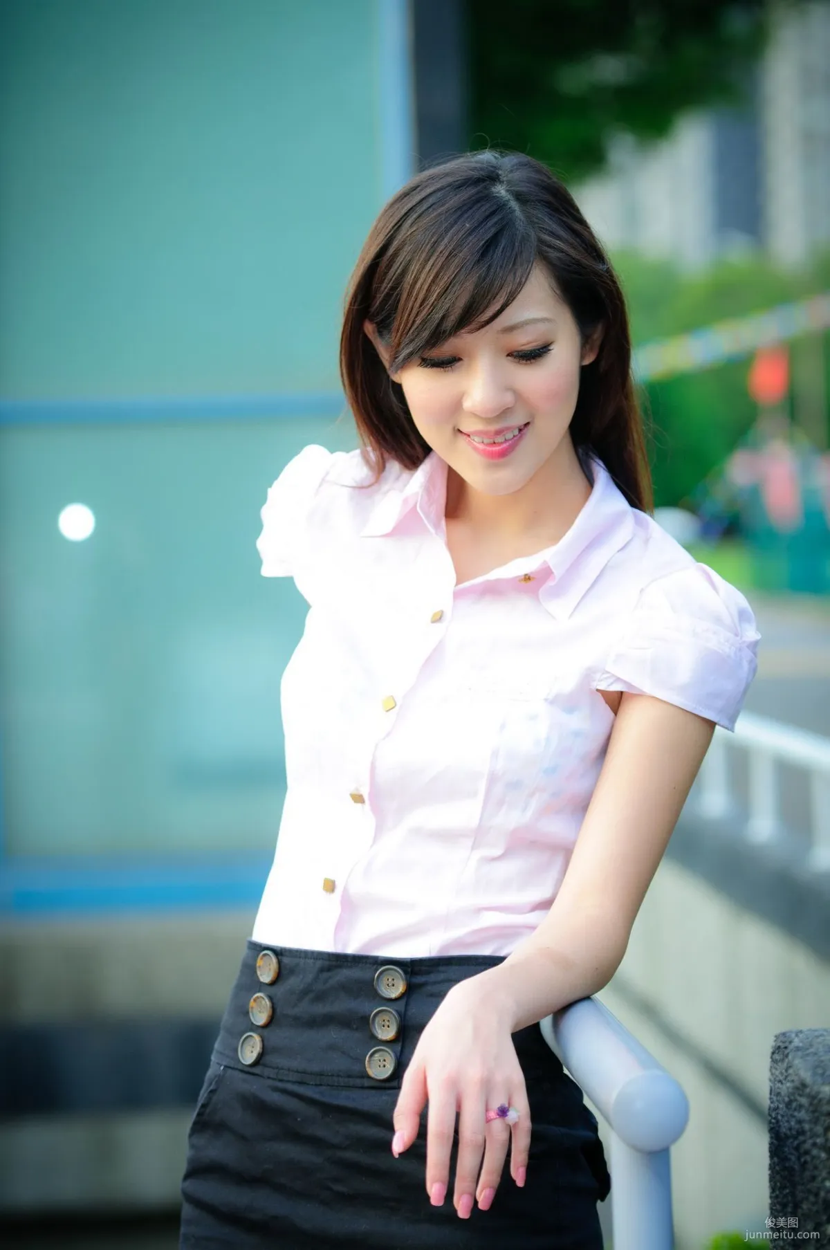Ginnie Han Gennie / Wei Wei / Chen Weirong Fresh and Beautiful Outdoor Shoot Photo Set photo 14