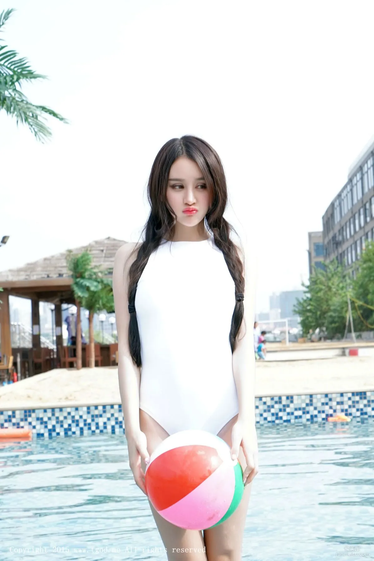 Cheryl Qingshu, Bikini and White Shirt Series [TGOD] Photo Set photo 22