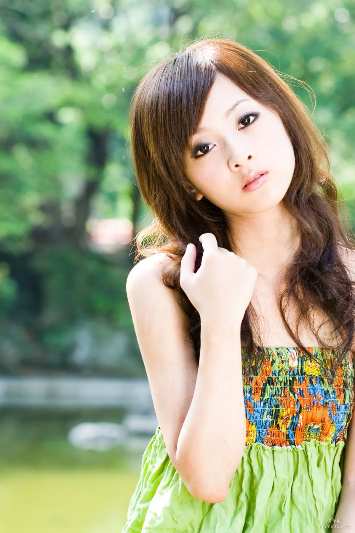 Guo Zi MM, Zhang Kaijie, Shuangxi Park Outdoor Shoot Photo Set photo 9