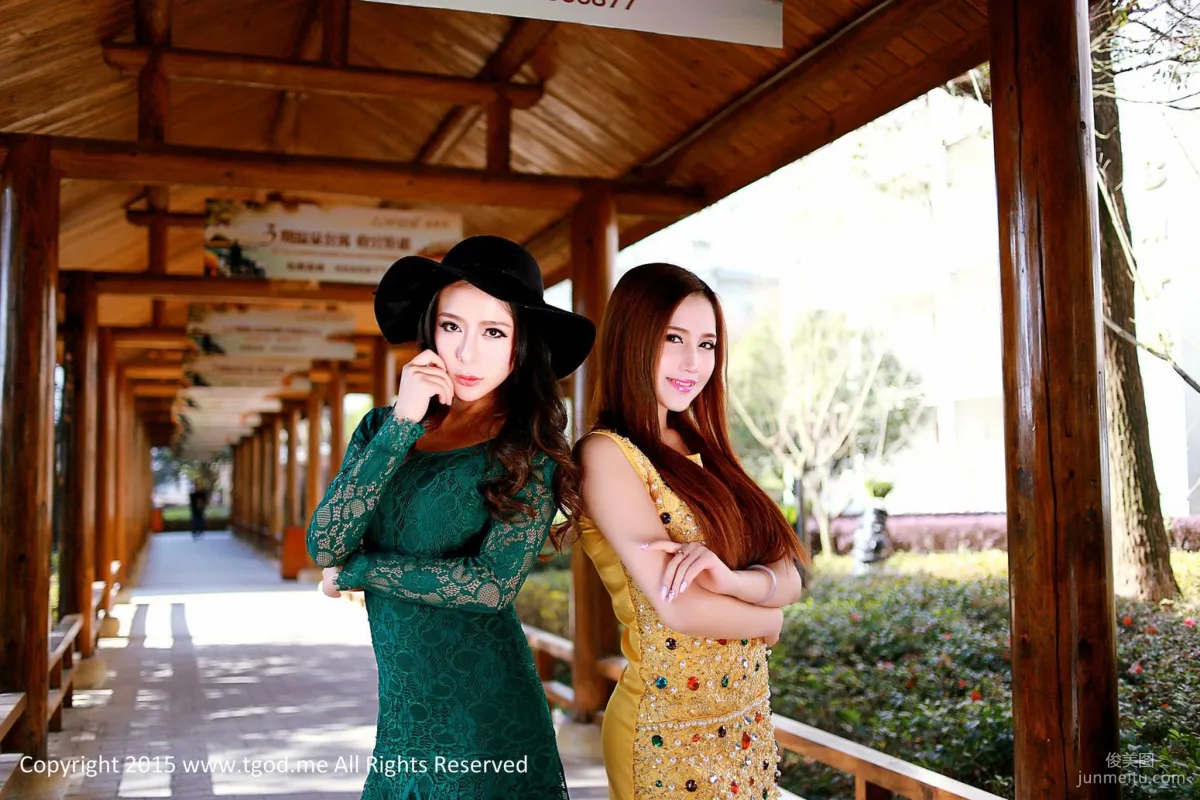 Xia Jing, Lu Siyu, Hu Yanqi, Goddesses Arrive: Jiayu Mountain Lake Hot Spring, Three Goddesses' Exclusive Goddess Pool [TGOD] Photo Set photo 9