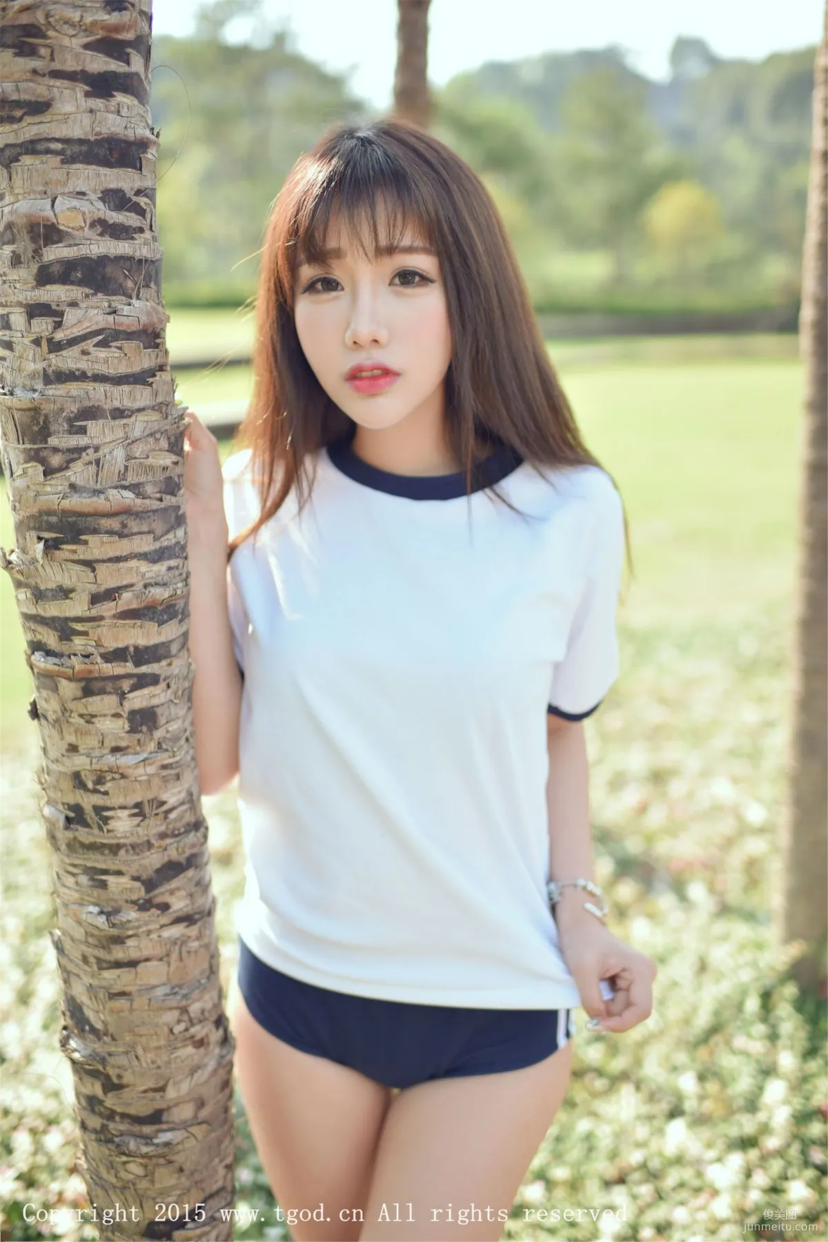 Akiki Zhu Ruomu, Yunman Travel Shoot, Gymnastics Suit and School Swimsuit Series [TGOD] Photo Set photo 15