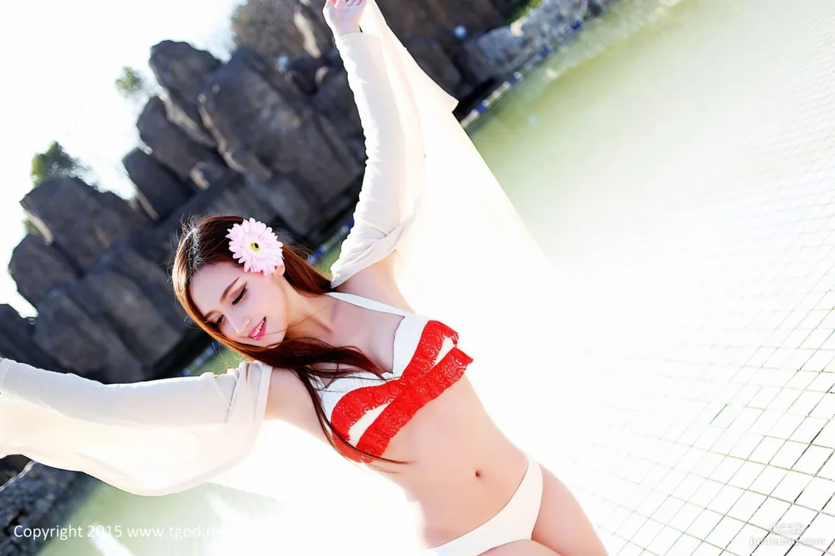 Xia Jing, Lu Siyu, Hu Yanqi, Goddesses Arrive: Jiayu Mountain Lake Hot Spring, Three Goddesses' Exclusive Goddess Pool [TGOD] Photo Set photo 33