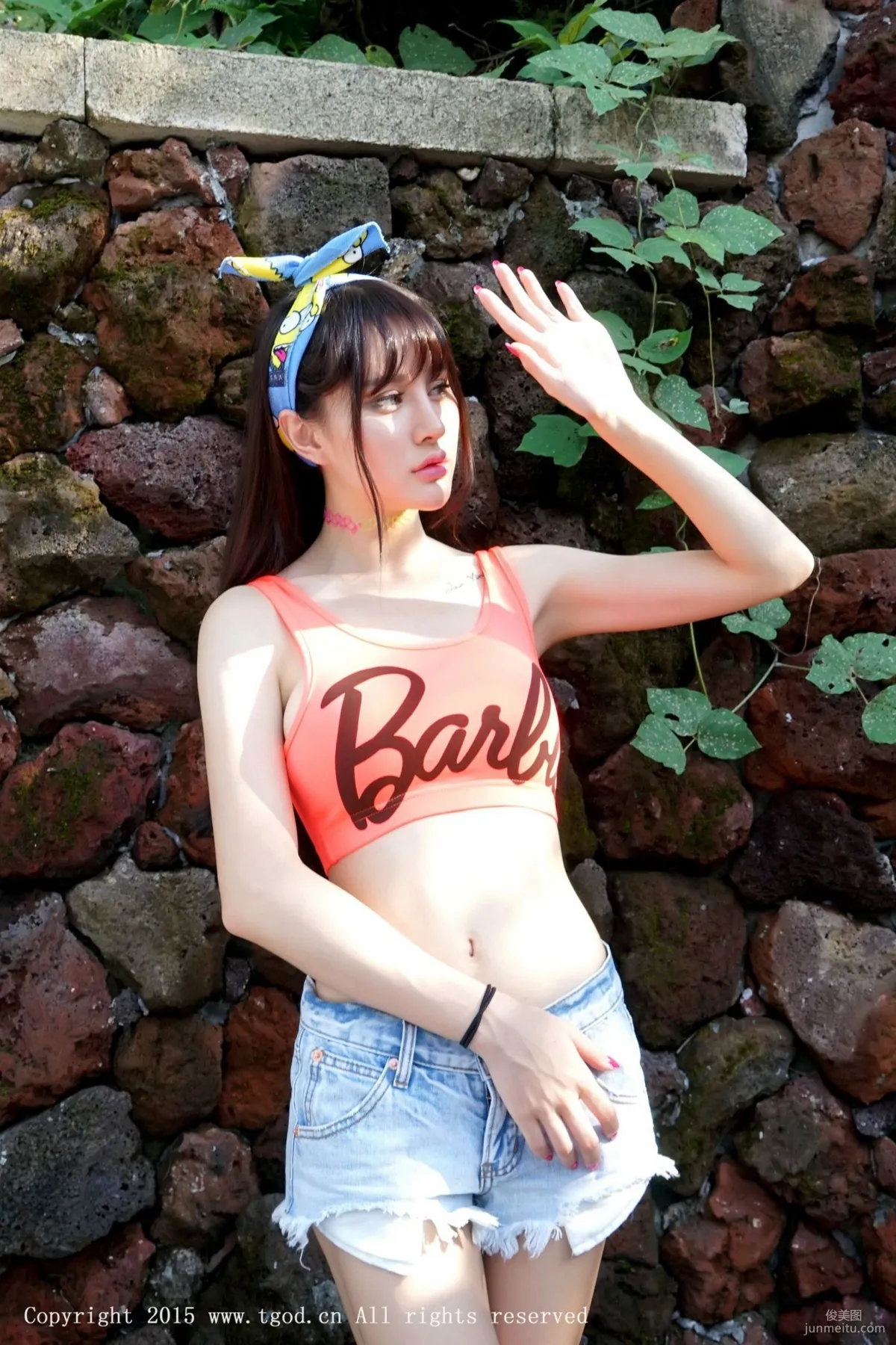 Cheryl Qingshu 'Yunman Travel Shoot' Hot Pants, Lace Series [TGOD] Photo Set photo 2