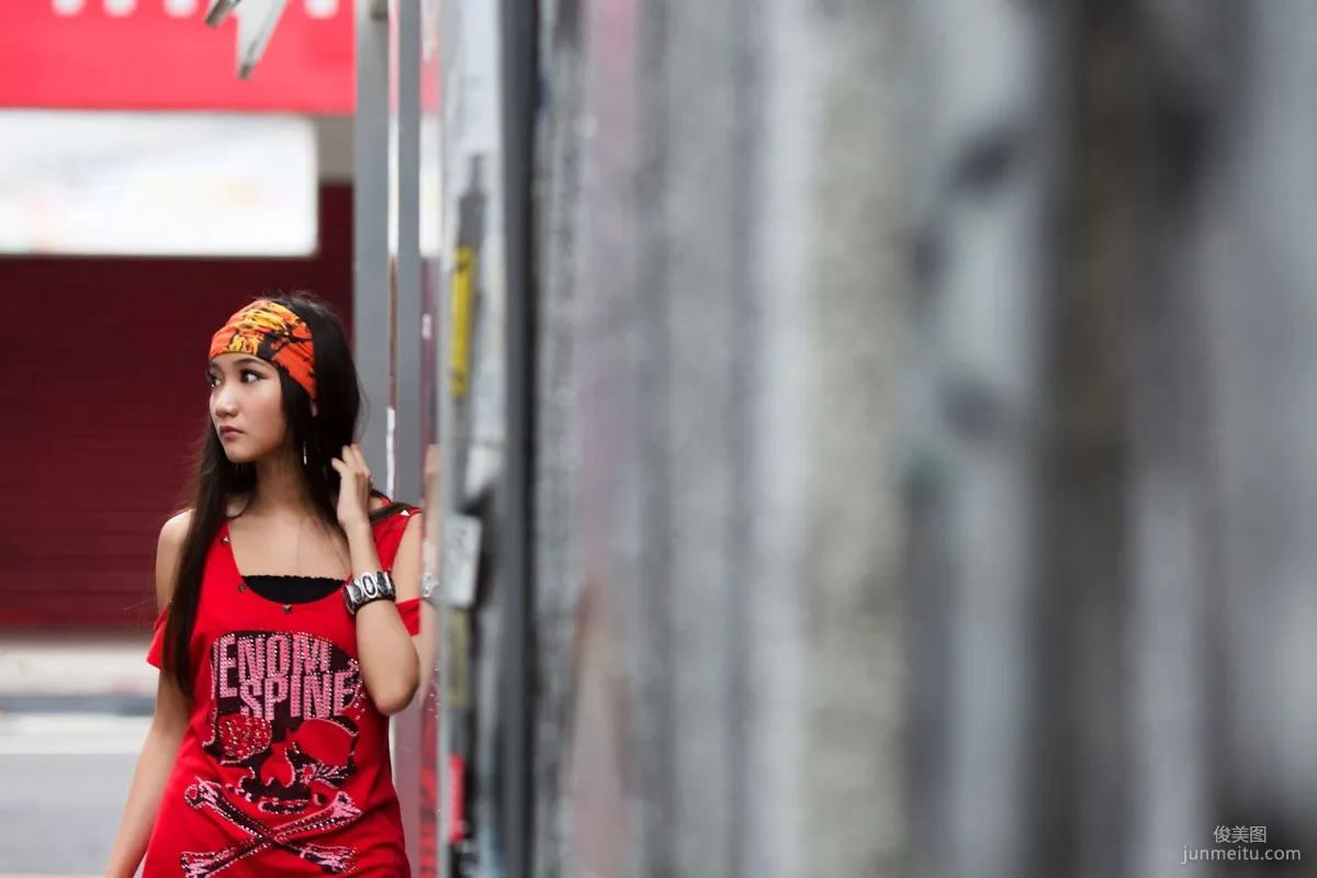 Taiwan Leg Model Tina Chen Siting, American Street, Street Snap Photo Set photo 8