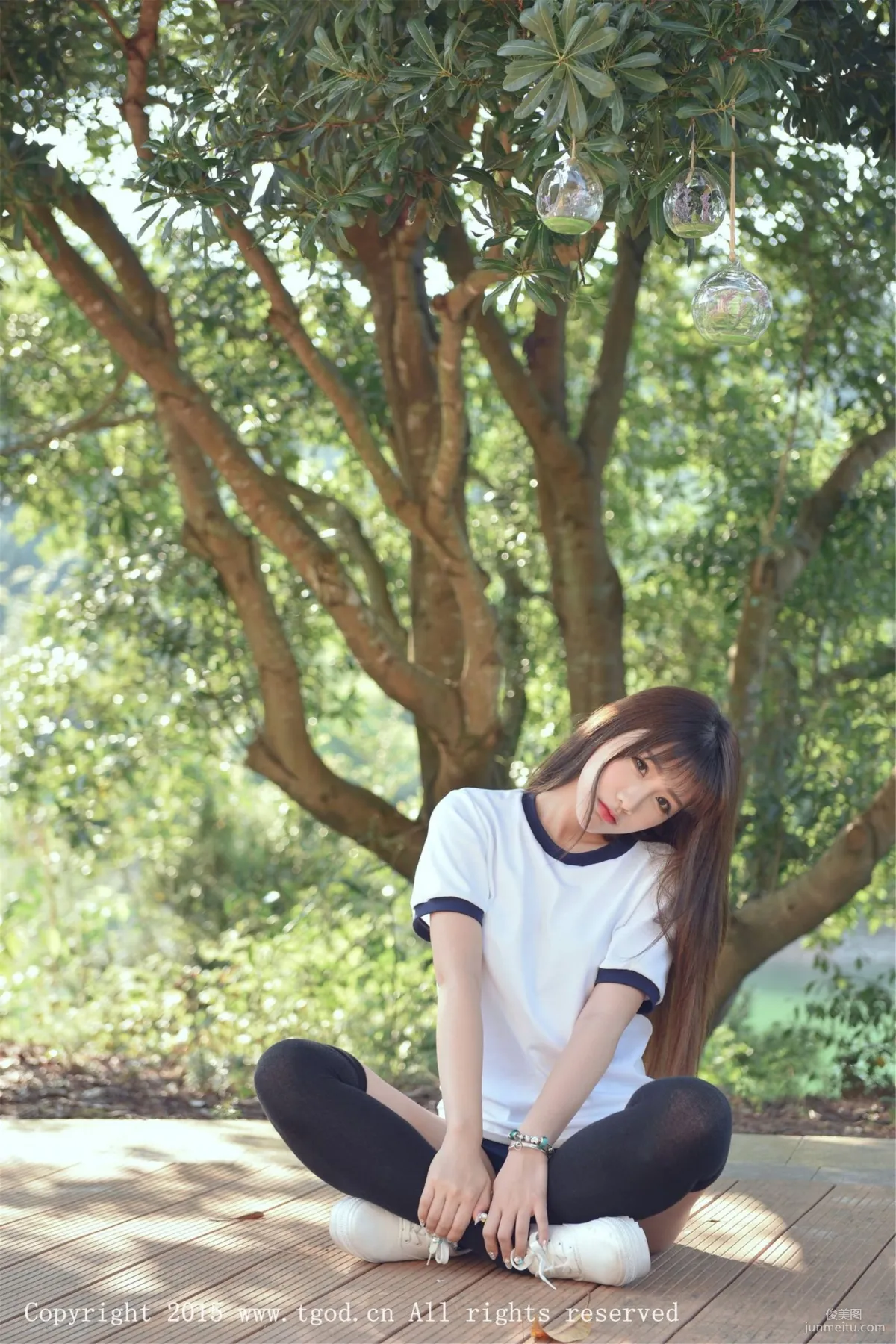 Akiki Zhu Ruomu, Yunman Travel Shoot, Gymnastics Suit and School Swimsuit Series [TGOD] Photo Set photo 35
