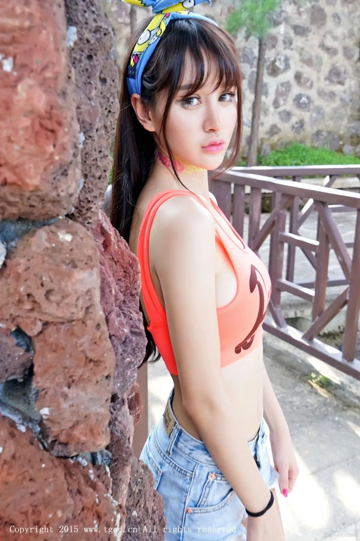 Cheryl Qingshu 'Yunman Travel Shoot' Hot Pants, Lace Series [TGOD] Photo Set photo 3
