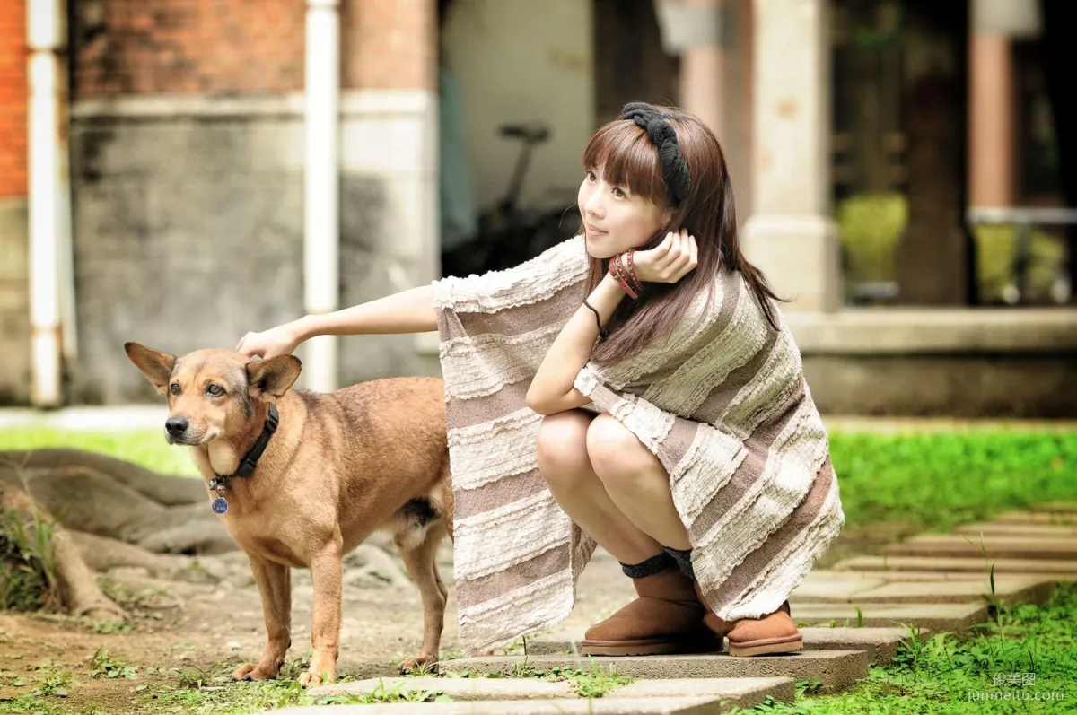 Taiwan Beauty Shen Qiaoqiao "Sweet Girl Fresh Outdoor Shoot Photos" Photo Collection photo 2
