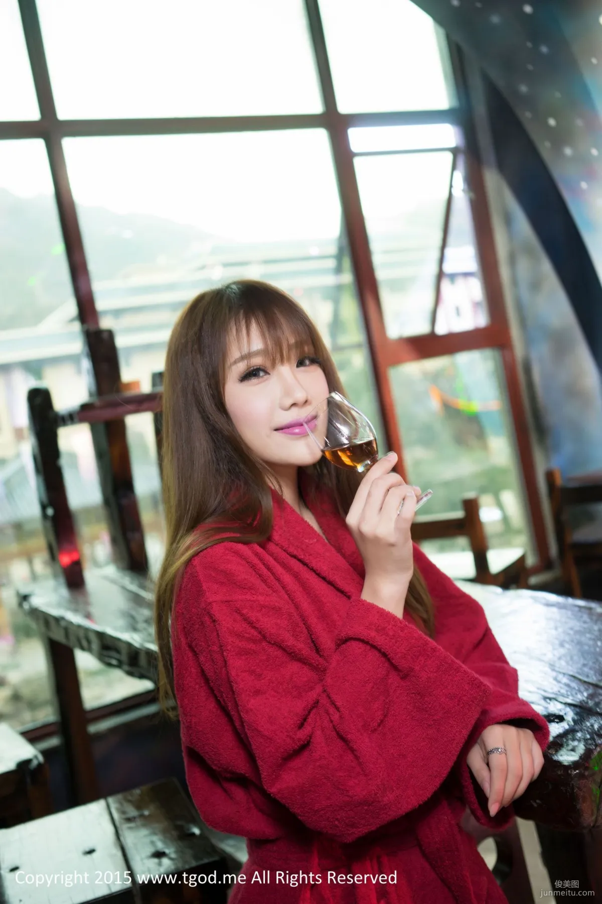 Akiki Zhu Ruomu 《Goddess Arrives》 Wuyi Niutoushan Hot Spring [TGOD] Photo Set photo 43