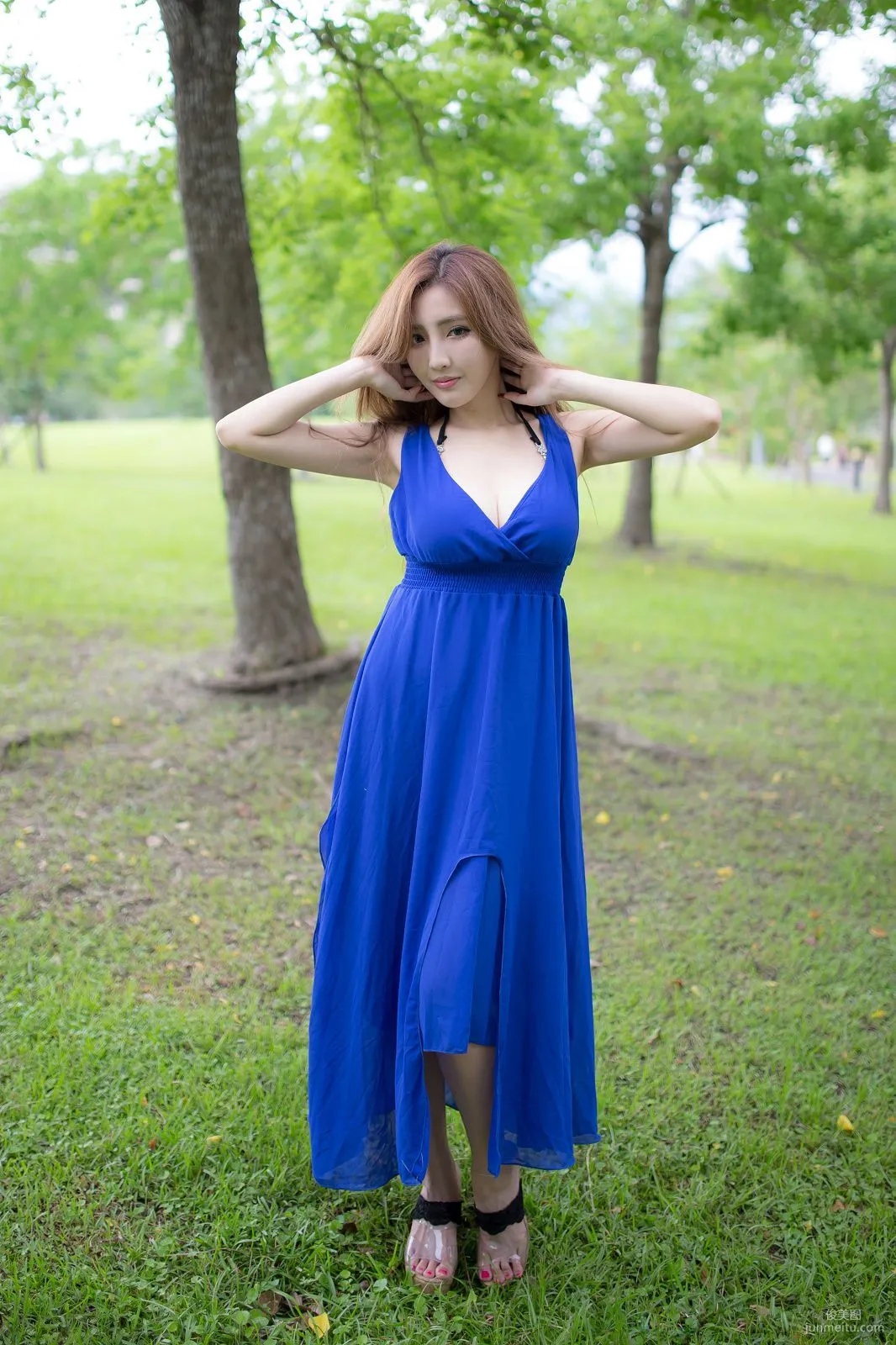 Taiwan Zhao Yun Syuan "Top Grade Blue Long Dress Goddess" Photo Set photo 17