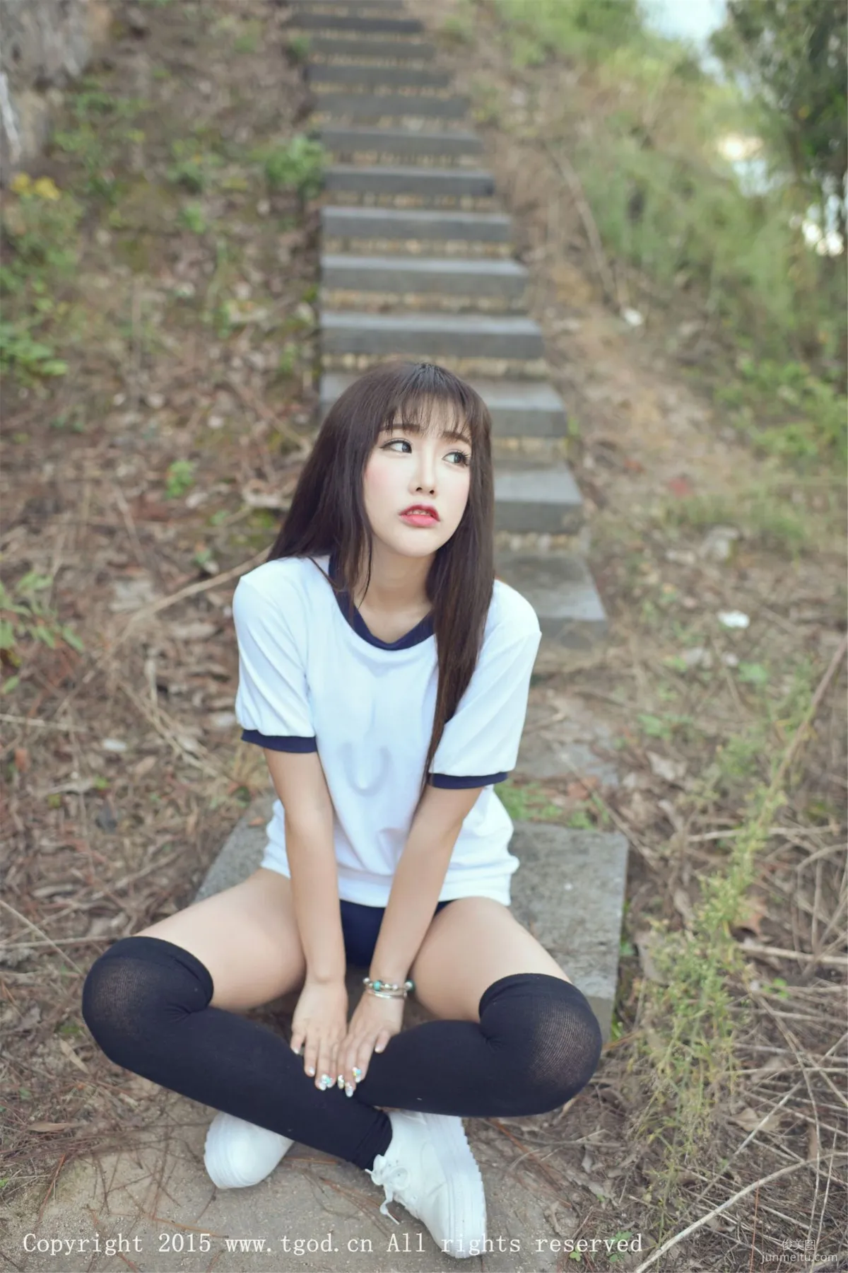 Akiki Zhu Ruomu, Yunman Travel Shoot, Gymnastics Suit and School Swimsuit Series [TGOD] Photo Set photo 29
