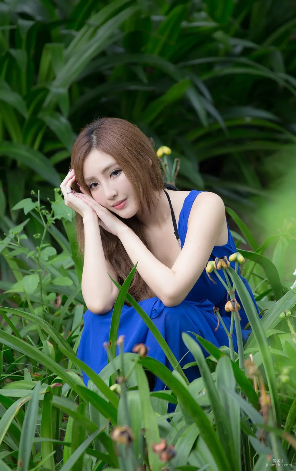 Taiwan Zhao Yun Syuan "Top Grade Blue Long Dress Goddess" Photo Set photo 34