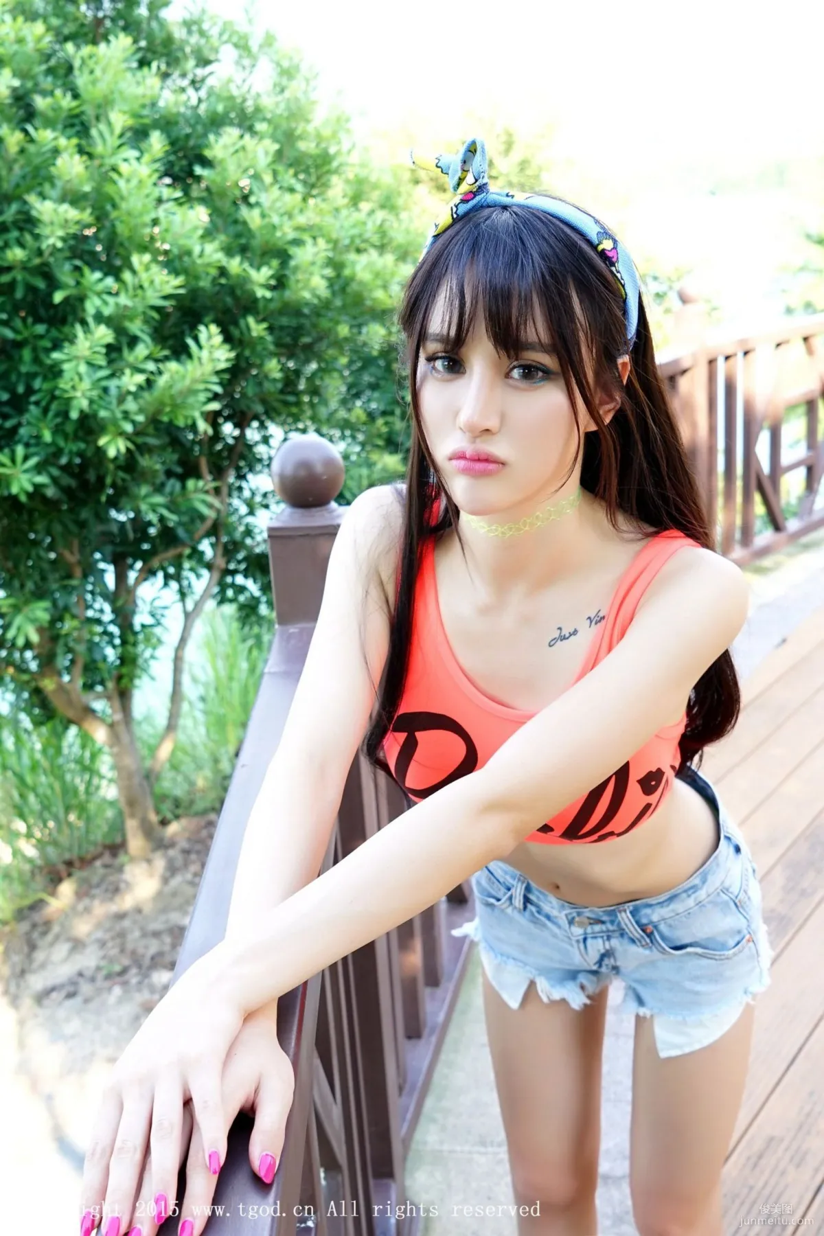 Cheryl Qingshu 'Yunman Travel Shoot' Hot Pants, Lace Series [TGOD] Photo Set photo 19