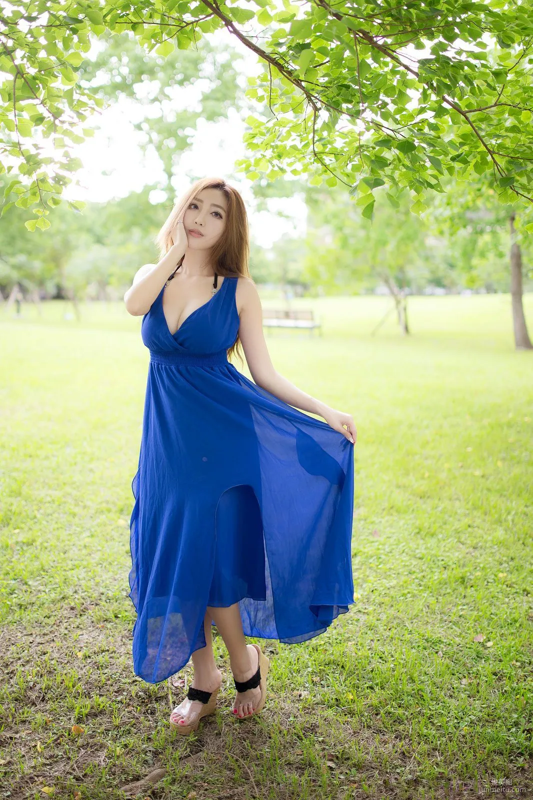 Taiwan Zhao Yun Syuan "Top Grade Blue Long Dress Goddess" Photo Set photo 18