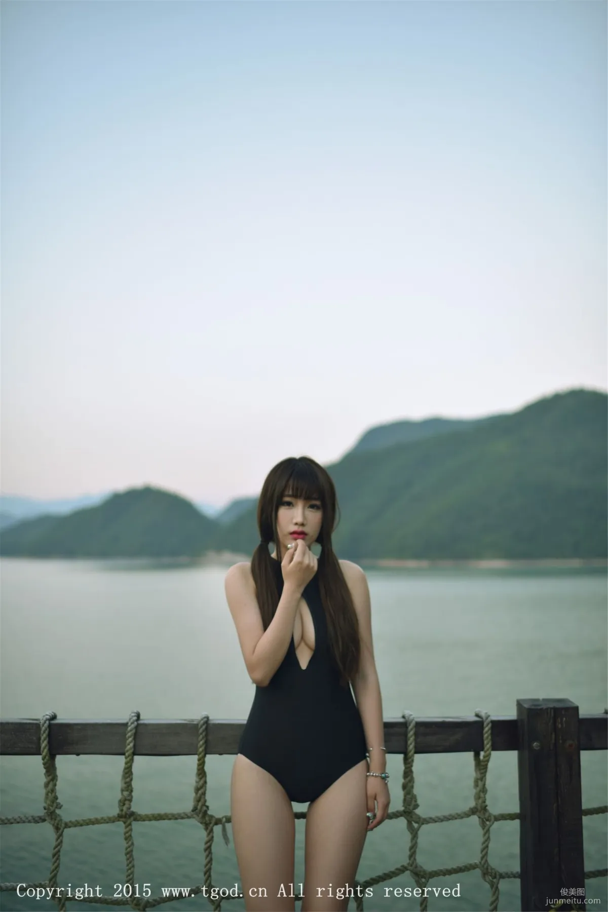 Akiki Zhu Ruomu, Yunman Travel Shoot, Gymnastics Suit and School Swimsuit Series [TGOD] Photo Set photo 44