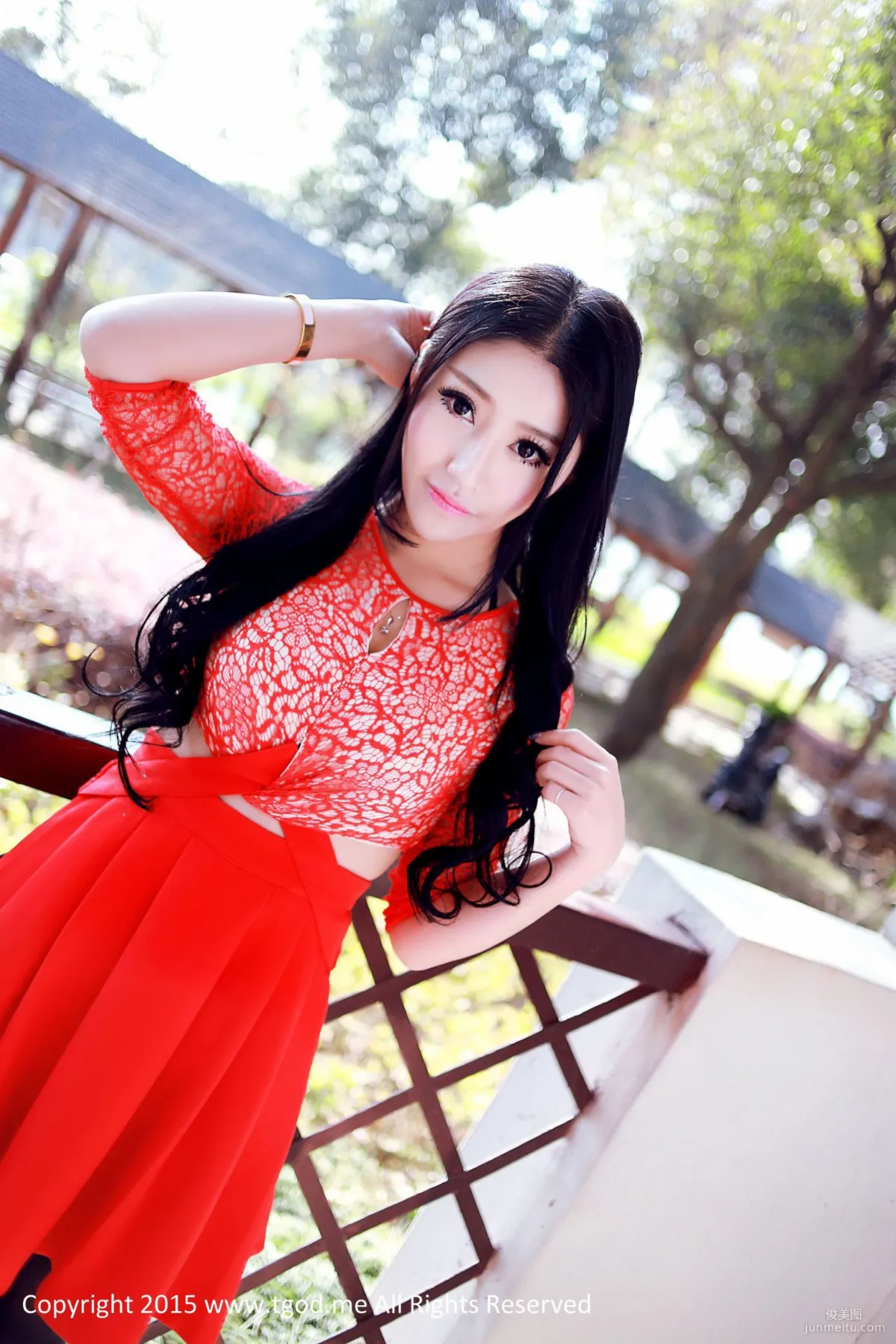 Xia Jing, Lu Siyu, Hu Yanqi, Goddesses Arrive: Jiayu Mountain Lake Hot Spring, Three Goddesses' Exclusive Goddess Pool [TGOD] Photo Set photo 4