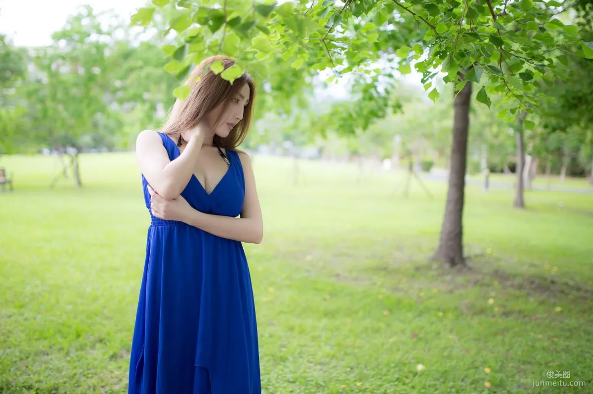 Taiwan Zhao Yun Syuan "Top Grade Blue Long Dress Goddess" Photo Set photo 64