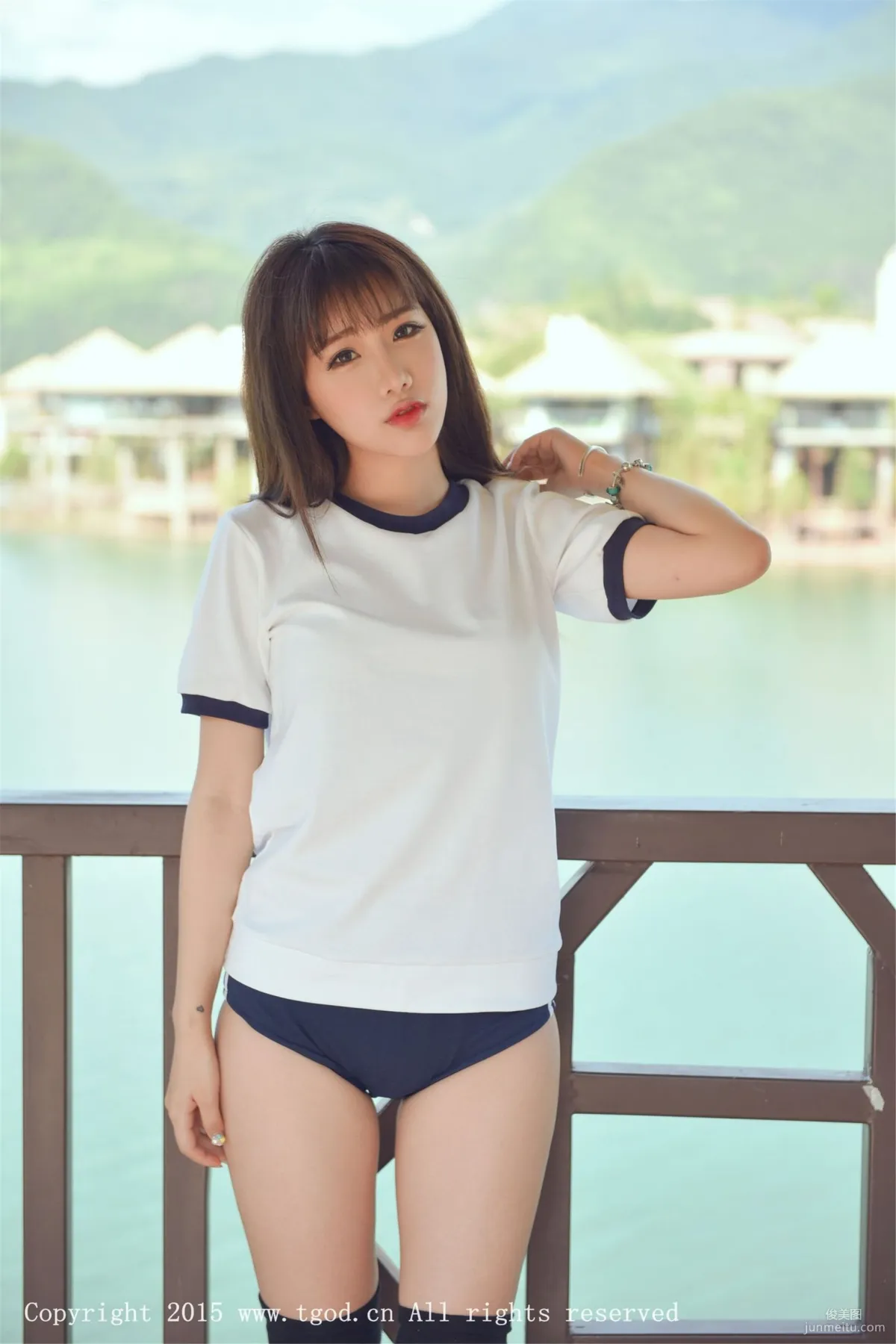 Akiki Zhu Ruomu, Yunman Travel Shoot, Gymnastics Suit and School Swimsuit Series [TGOD] Photo Set photo 3