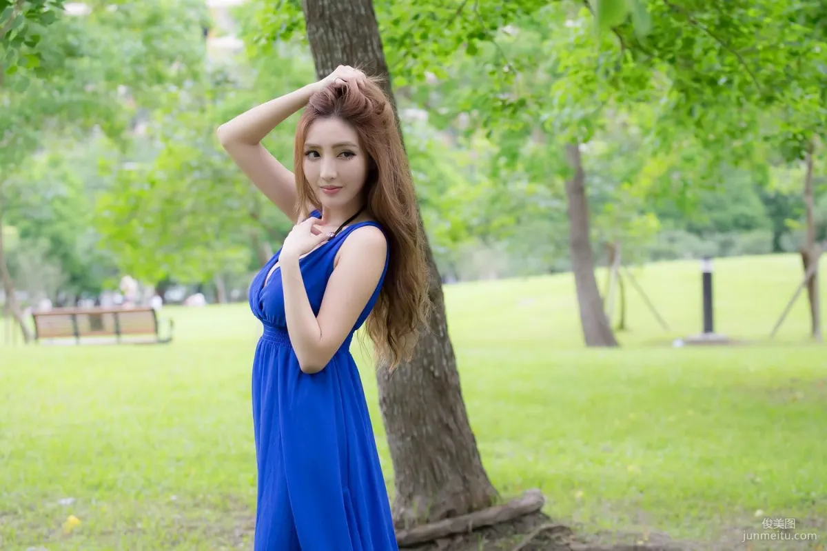 Taiwan Zhao Yun Syuan "Top Grade Blue Long Dress Goddess" Photo Set photo 73