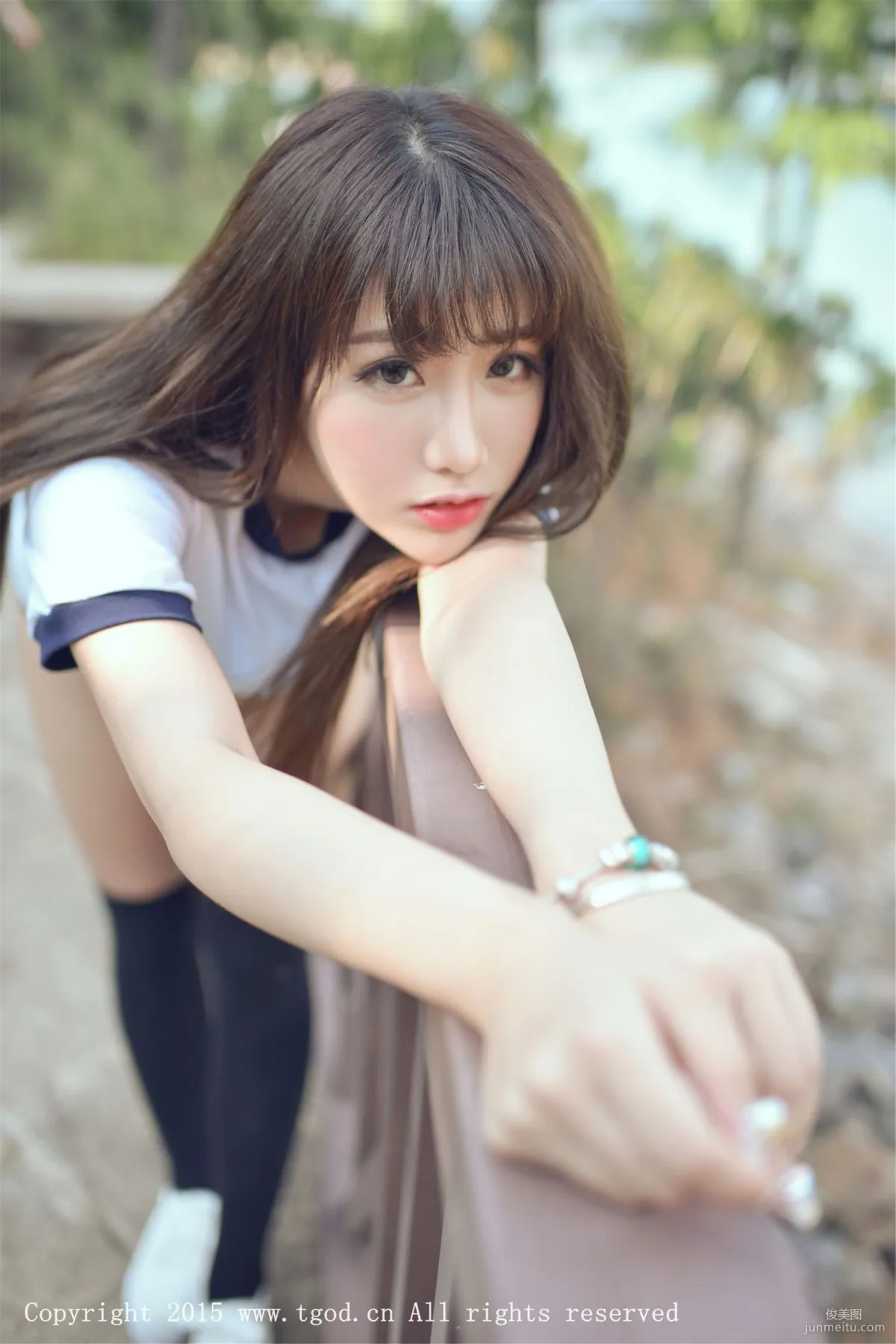 Akiki Zhu Ruomu, Yunman Travel Shoot, Gymnastics Suit and School Swimsuit Series [TGOD] Photo Set photo 26