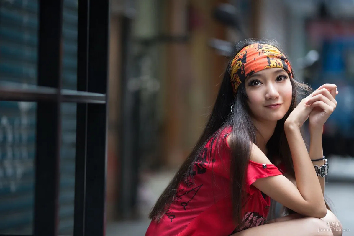 Taiwan Leg Model Tina Chen Siting, American Street, Street Snap Photo Set photo 13
