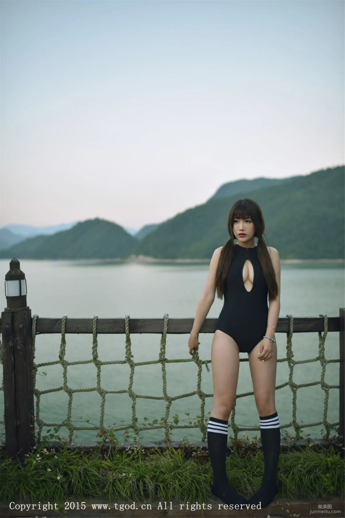 Akiki Zhu Ruomu, Yunman Travel Shoot, Gymnastics Suit and School Swimsuit Series [TGOD] Photo Set photo 46
