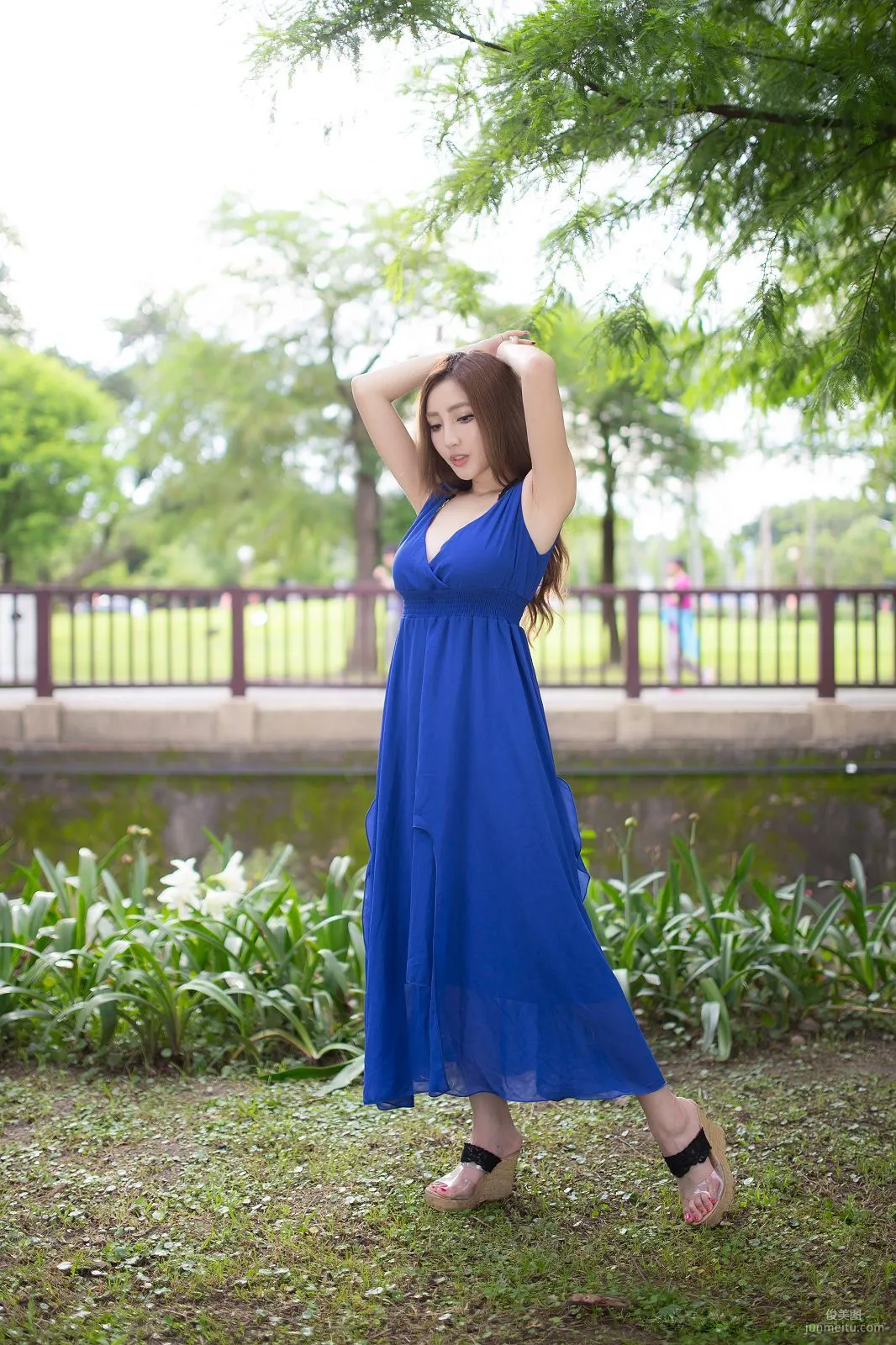 Taiwan Zhao Yun Syuan "Top Grade Blue Long Dress Goddess" Photo Set photo 45