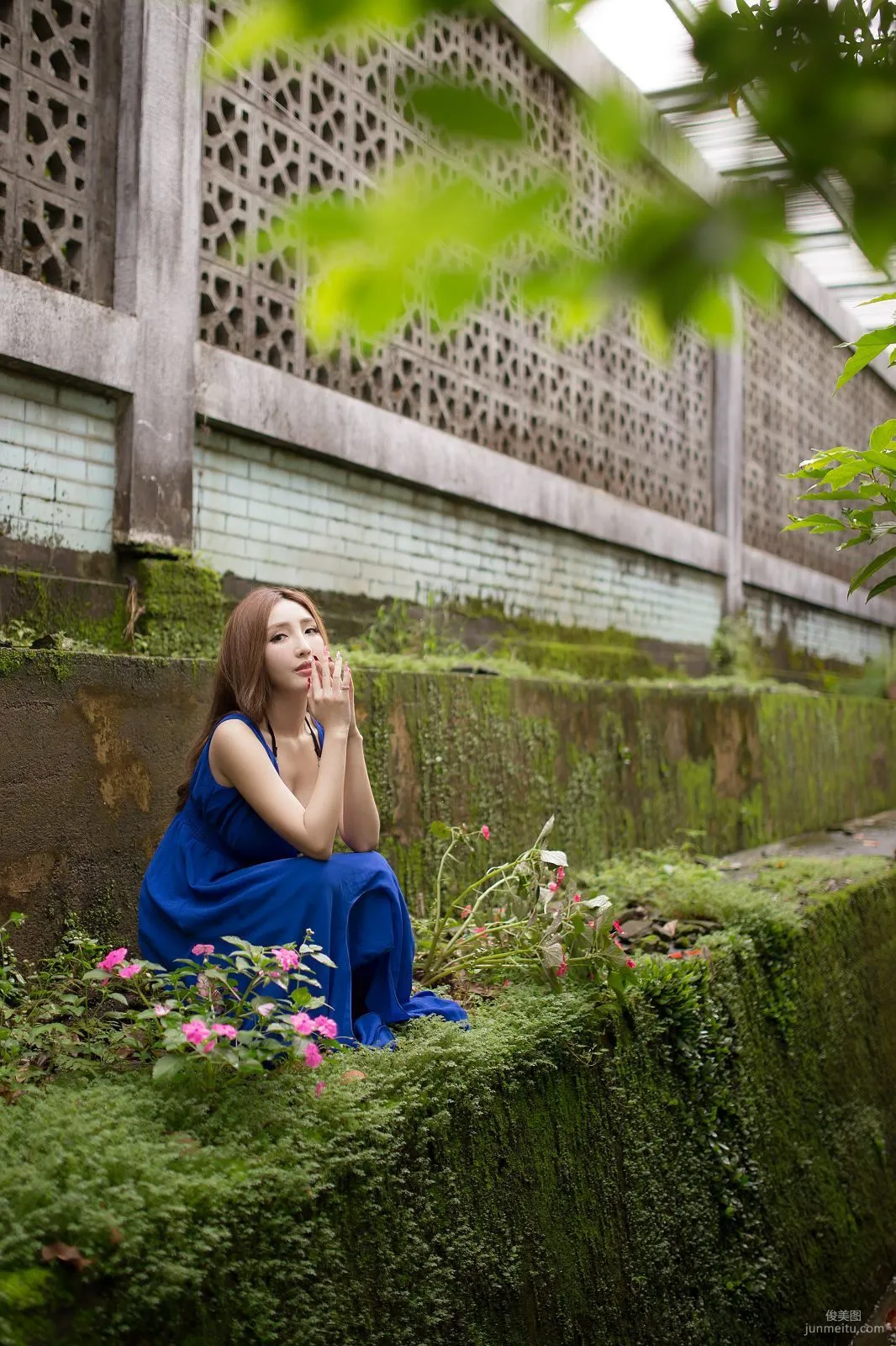 Taiwan Zhao Yun Syuan "Top Grade Blue Long Dress Goddess" Photo Set photo 131