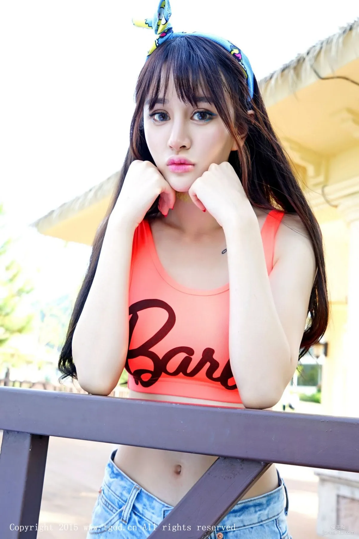 Cheryl Qingshu 'Yunman Travel Shoot' Hot Pants, Lace Series [TGOD] Photo Set photo 16