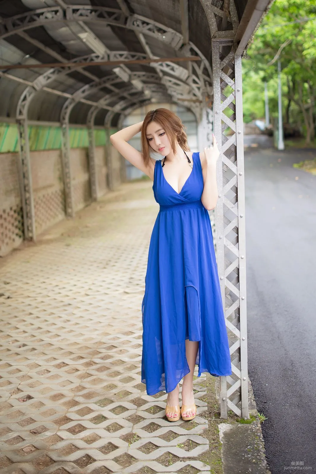 Taiwan Zhao Yun Syuan "Top Grade Blue Long Dress Goddess" Photo Set photo 102