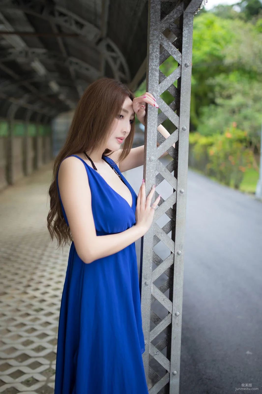 Taiwan Zhao Yun Syuan "Top Grade Blue Long Dress Goddess" Photo Set photo 130