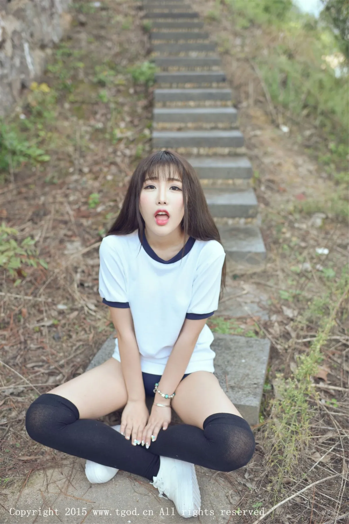 Akiki Zhu Ruomu, Yunman Travel Shoot, Gymnastics Suit and School Swimsuit Series [TGOD] Photo Set photo 30