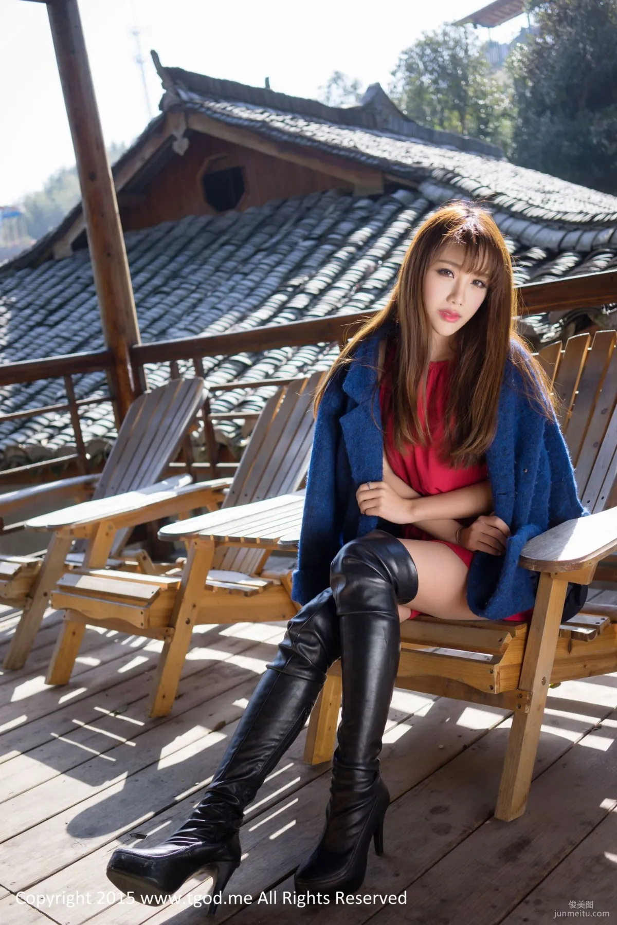Yu Ji Una, Akiki Zhu Ruomu, Goddess Arrives: Suichang Tangmu Garden [TGOD] Photo Set photo 26