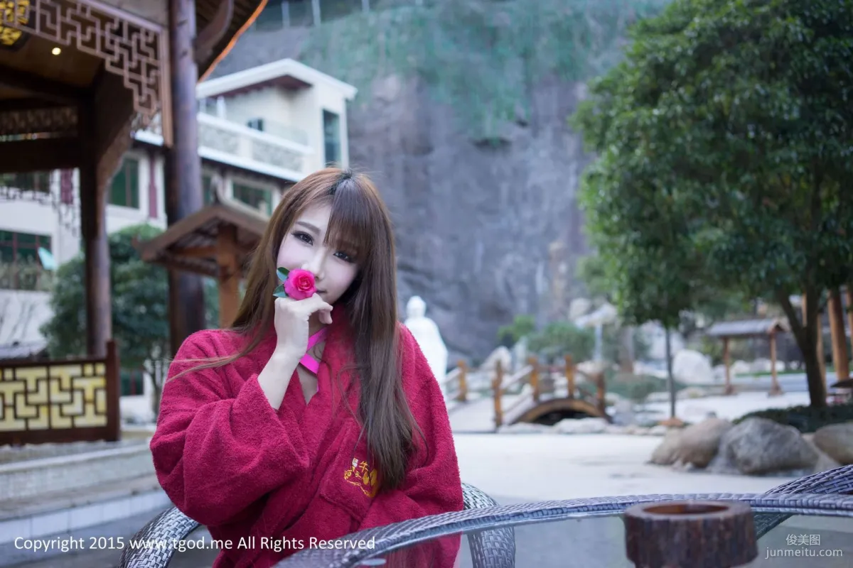 Akiki Zhu Ruomu 《Goddess Arrives》 Wuyi Niutoushan Hot Spring [TGOD] Photo Set photo 42