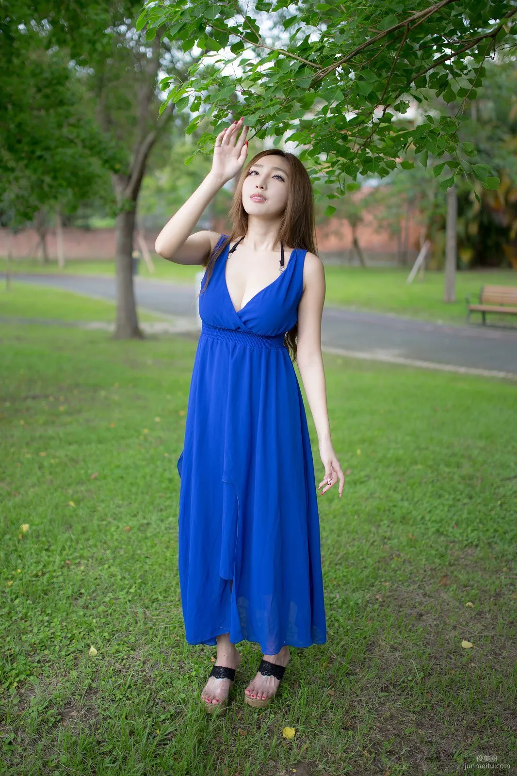 Taiwan Zhao Yun Syuan "Top Grade Blue Long Dress Goddess" Photo Set photo 31