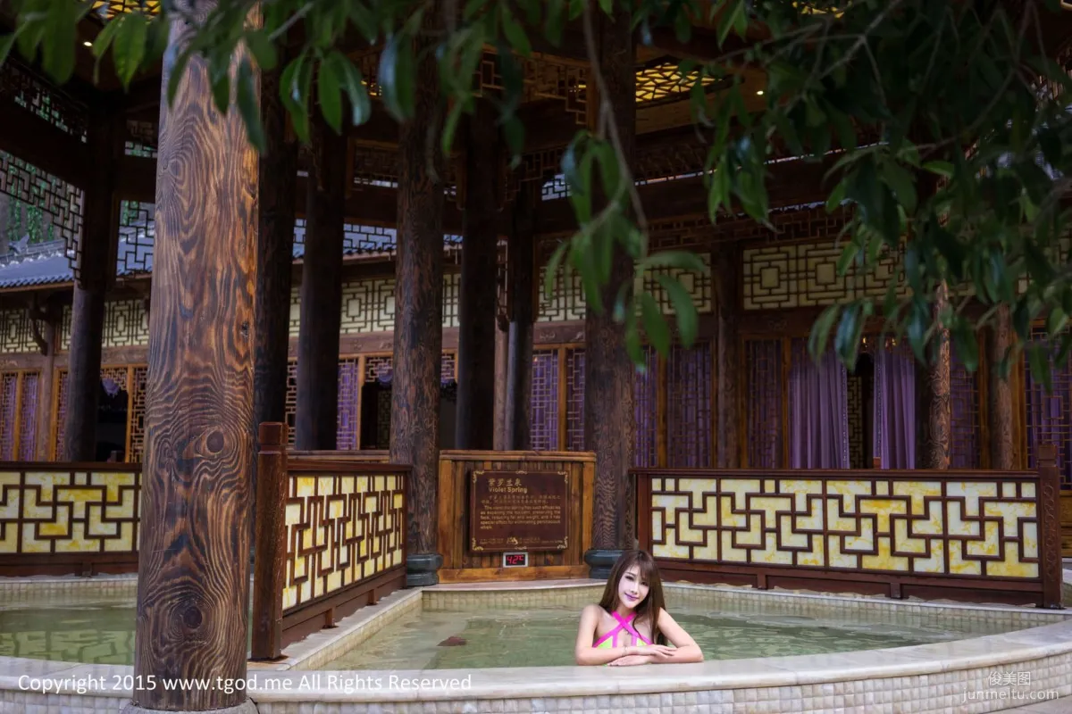 Akiki Zhu Ruomu 《Goddess Arrives》 Wuyi Niutoushan Hot Spring [TGOD] Photo Set photo 35