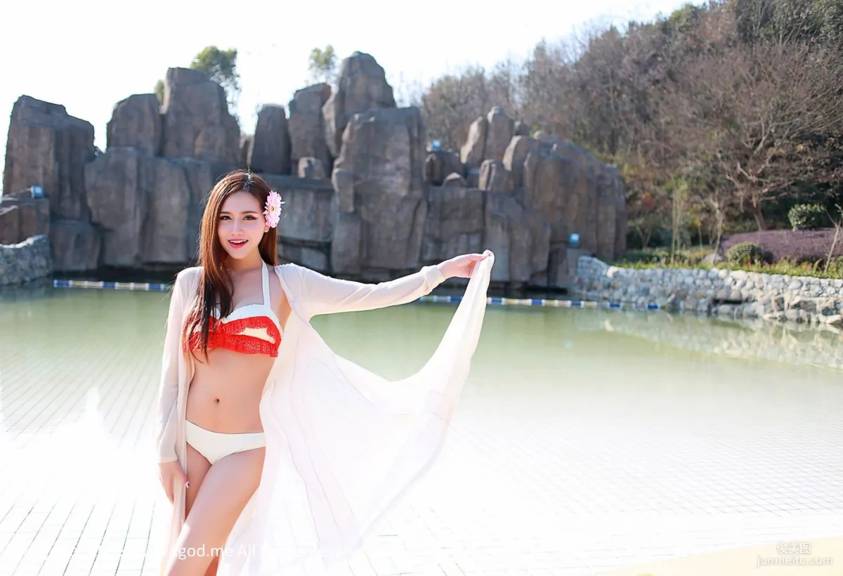 Xia Jing, Lu Siyu, Hu Yanqi, Goddesses Arrive: Jiayu Mountain Lake Hot Spring, Three Goddesses' Exclusive Goddess Pool [TGOD] Photo Set photo 30