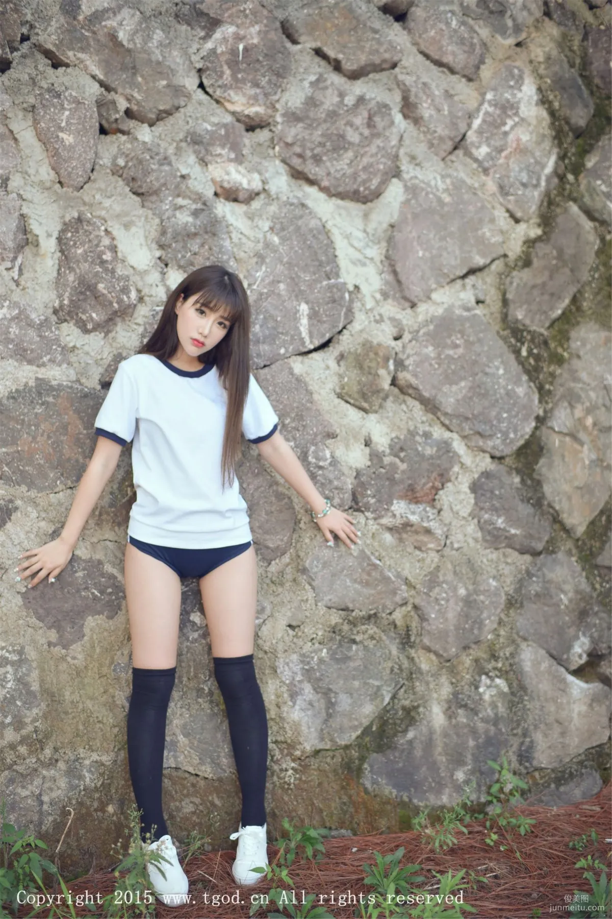 Akiki Zhu Ruomu, Yunman Travel Shoot, Gymnastics Suit and School Swimsuit Series [TGOD] Photo Set photo 23
