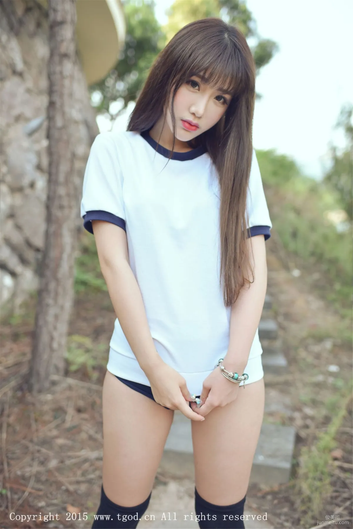 Akiki Zhu Ruomu, Yunman Travel Shoot, Gymnastics Suit and School Swimsuit Series [TGOD] Photo Set photo 28