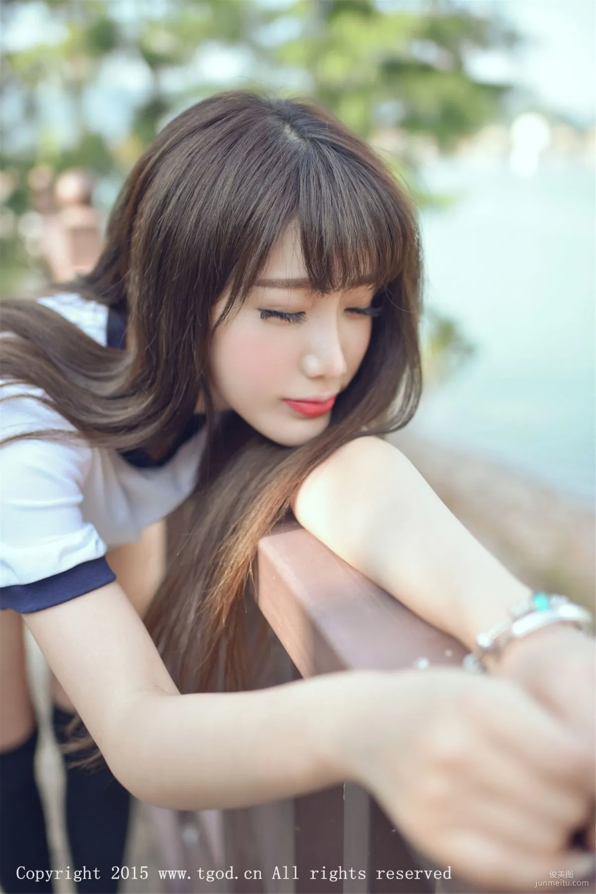 Akiki Zhu Ruomu, Yunman Travel Shoot, Gymnastics Suit and School Swimsuit Series [TGOD] Photo Set photo 25