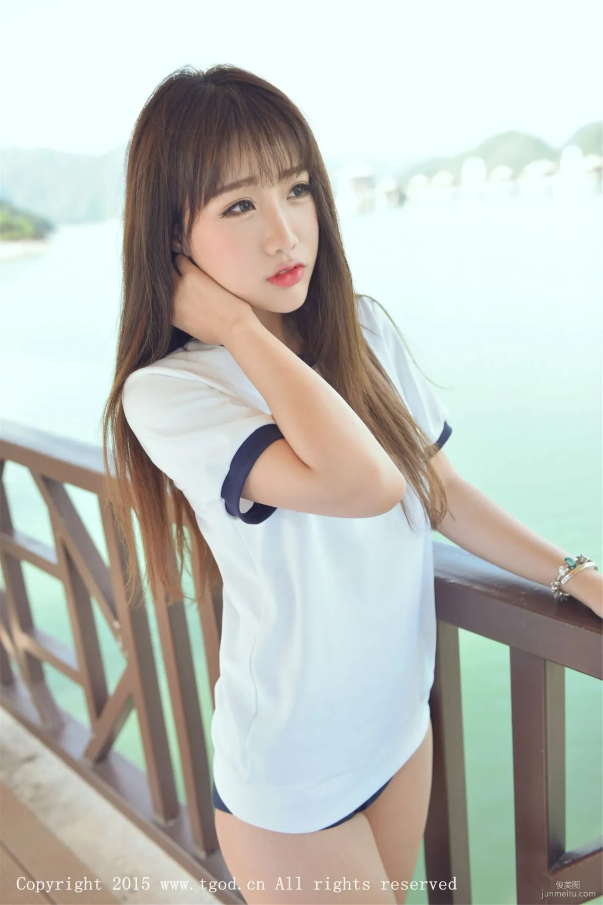 Akiki Zhu Ruomu, Yunman Travel Shoot, Gymnastics Suit and School Swimsuit Series [TGOD] Photo Set photo 5