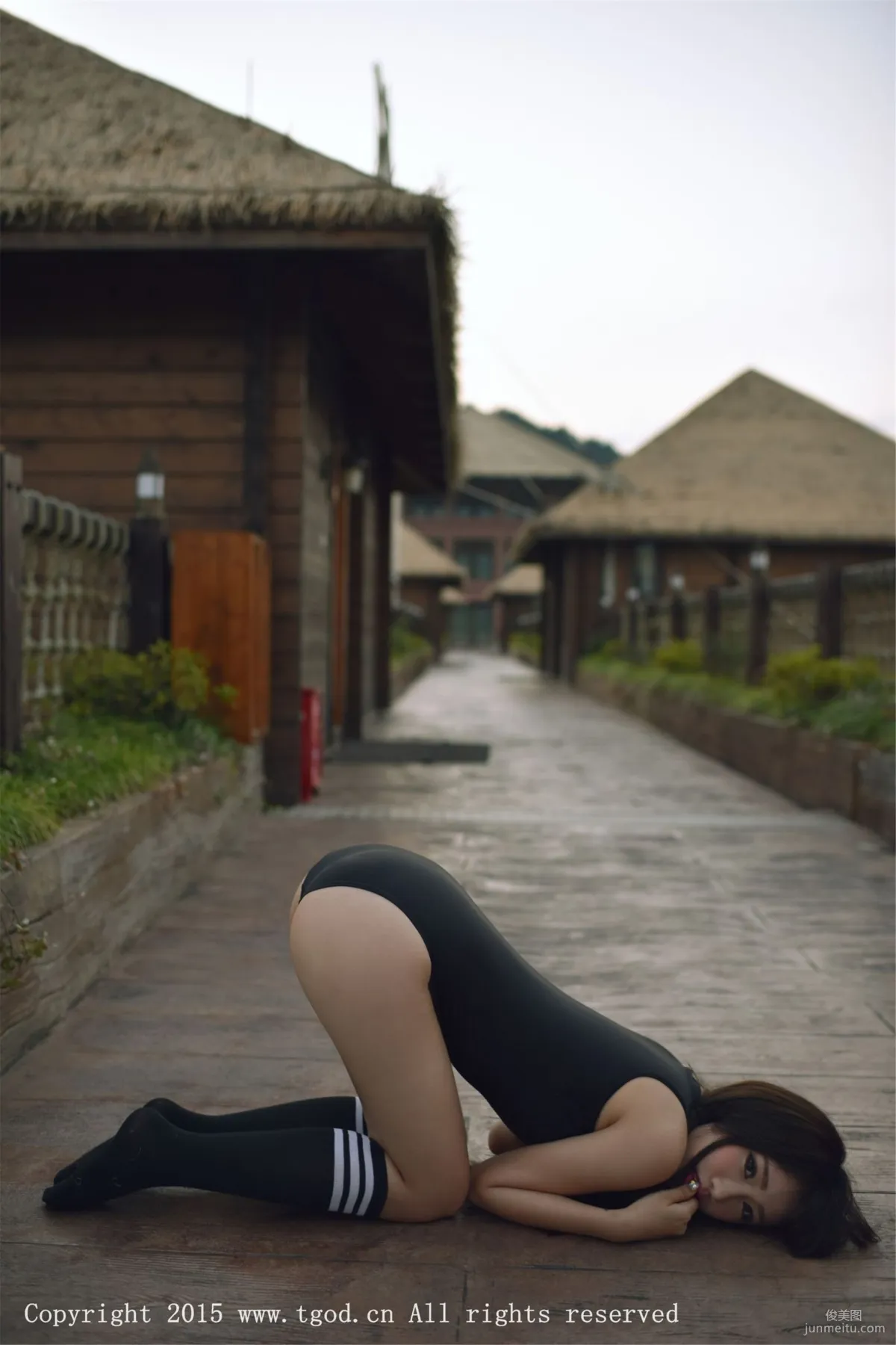 Akiki Zhu Ruomu, Yunman Travel Shoot, Gymnastics Suit and School Swimsuit Series [TGOD] Photo Set photo 55