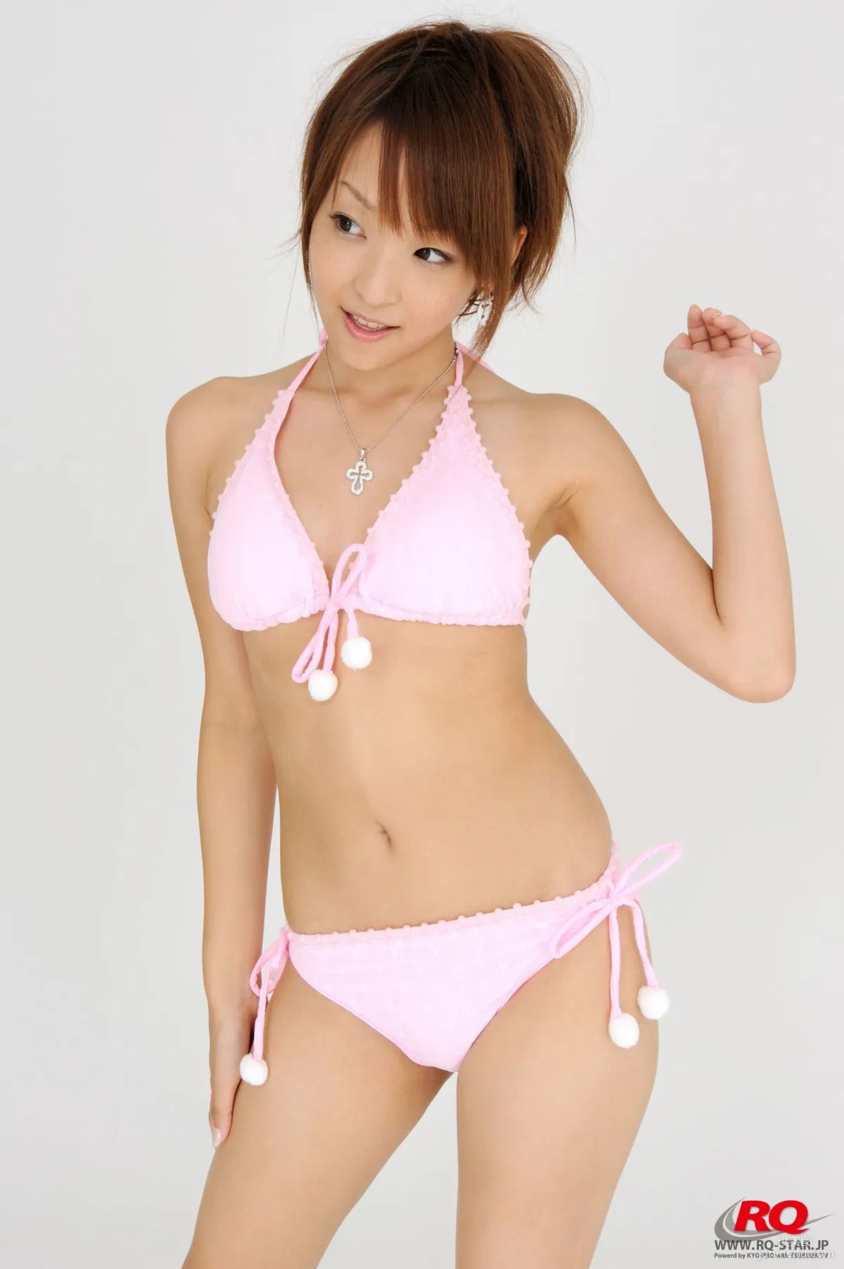 [RQ-STAR] NO.00075 Mio Aoki 青木未央 Swim Suits – White 写真集20