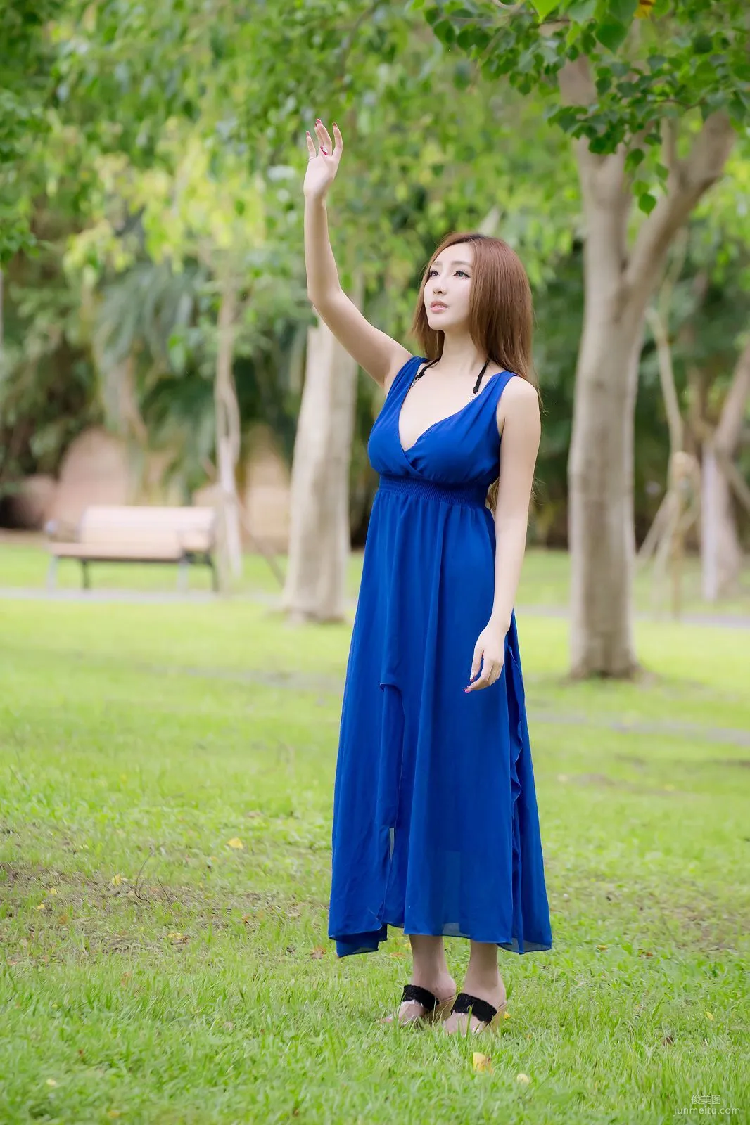 Taiwan Zhao Yun Syuan "Top Grade Blue Long Dress Goddess" Photo Set photo 9